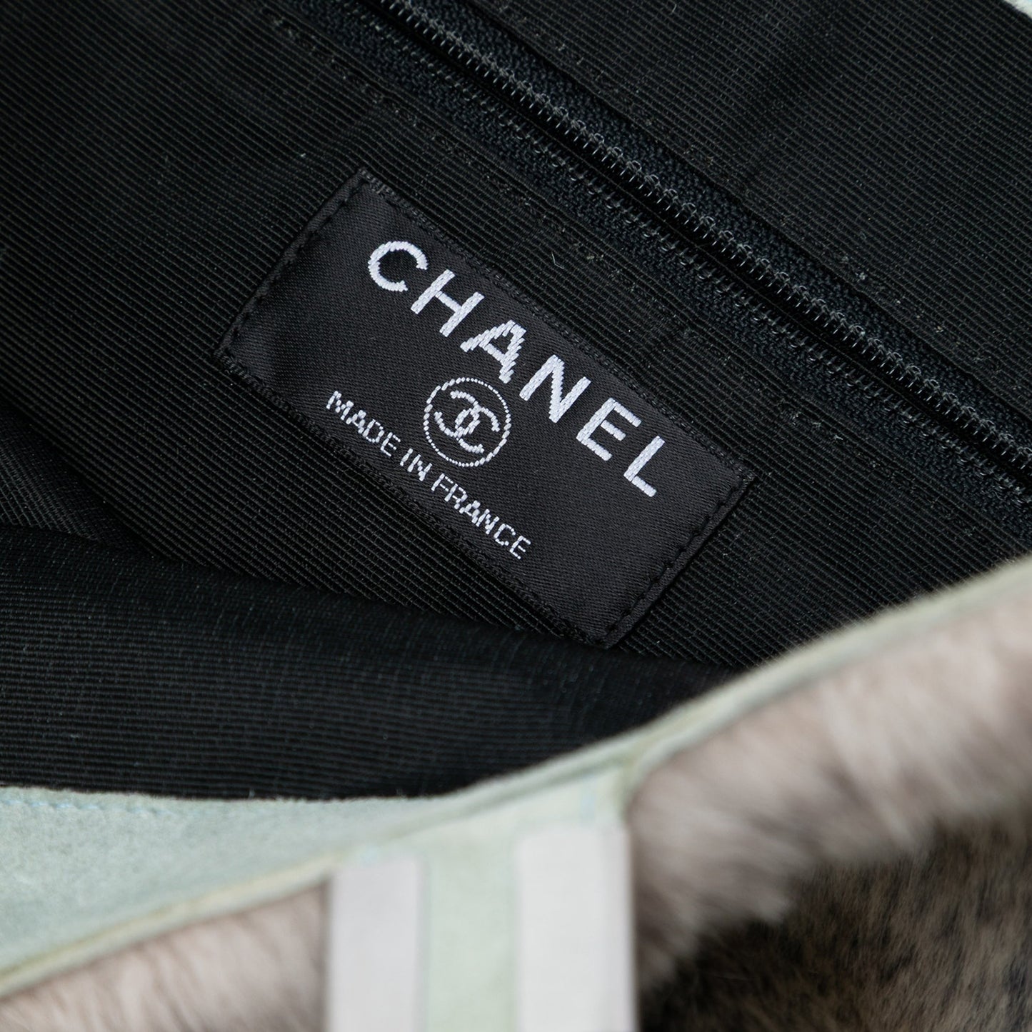 Chanel CC Lapin Fur Tote