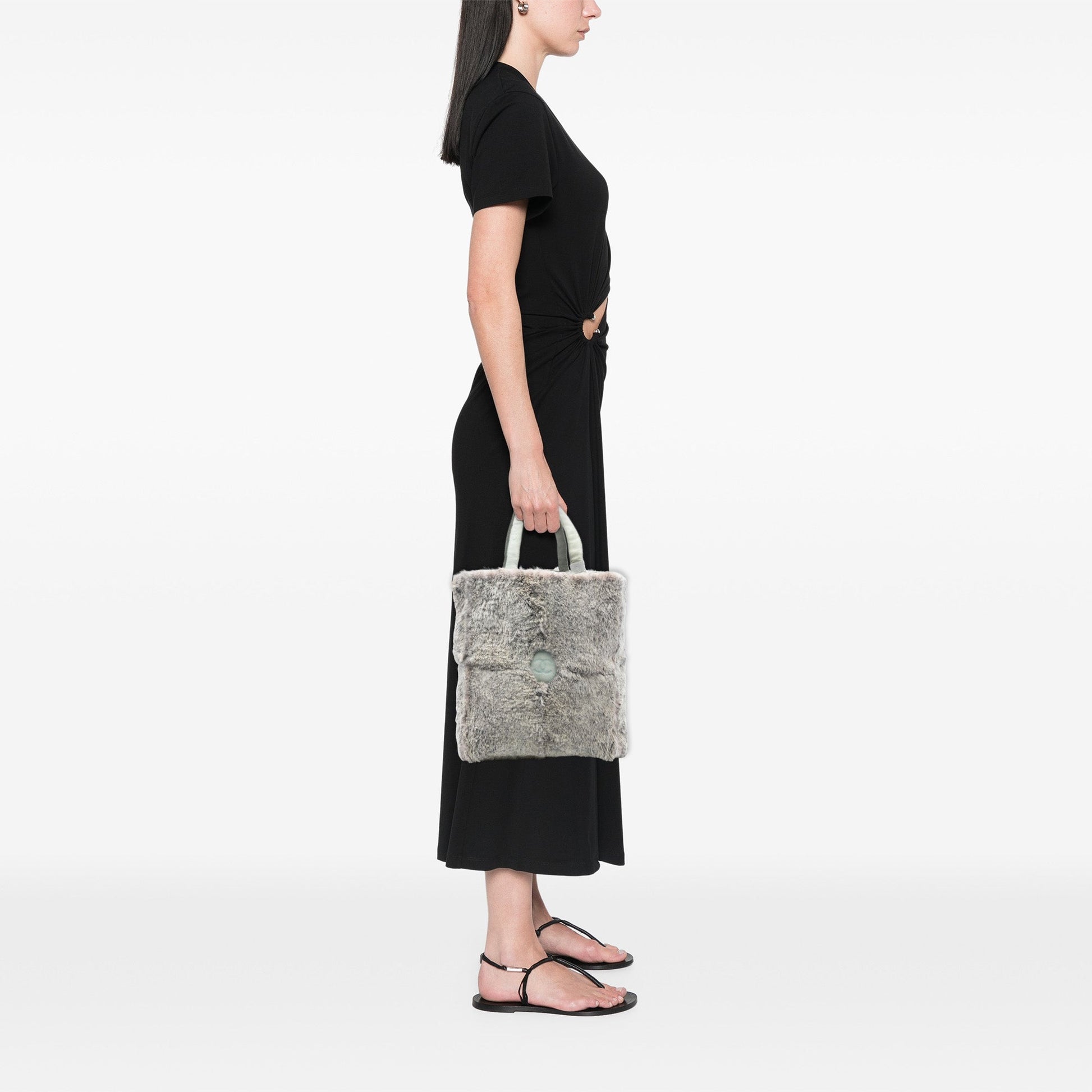 Chanel CC Lapin Fur Tote