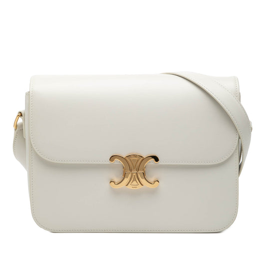 Celine Large Shiny Calfskin Triomphe Crossbody