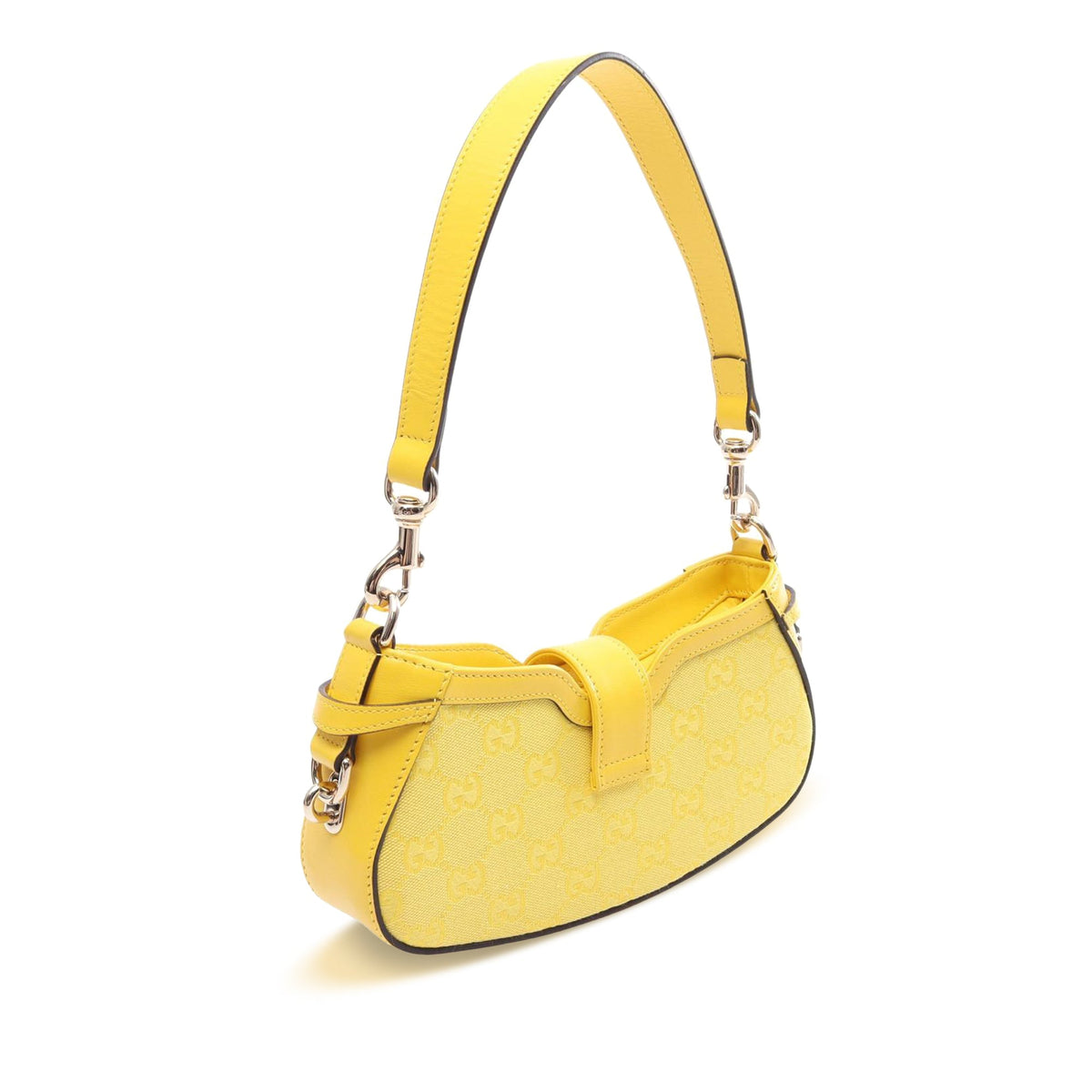 Gucci Mini GG Canvas Moon Side Shoulder Bag