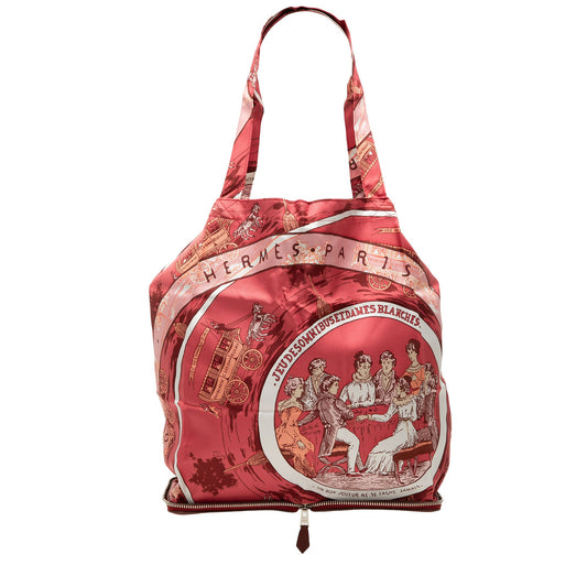 Hermès Jeu des Omnibus et Dames Blanches Silky Pop Tote