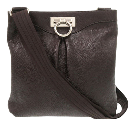 Ferragamo Leather Gancini Crossbody