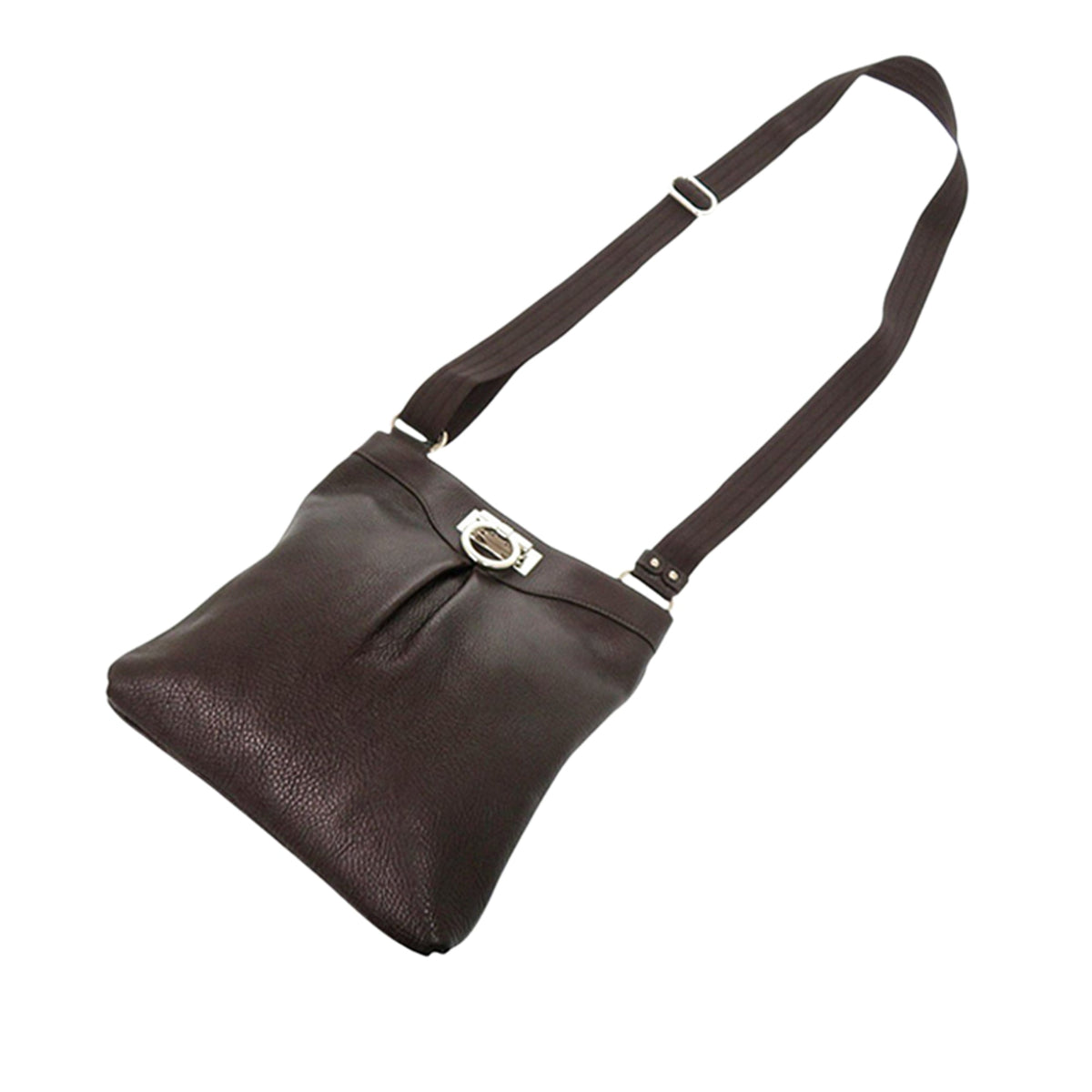 Ferragamo Leather Gancini Crossbody