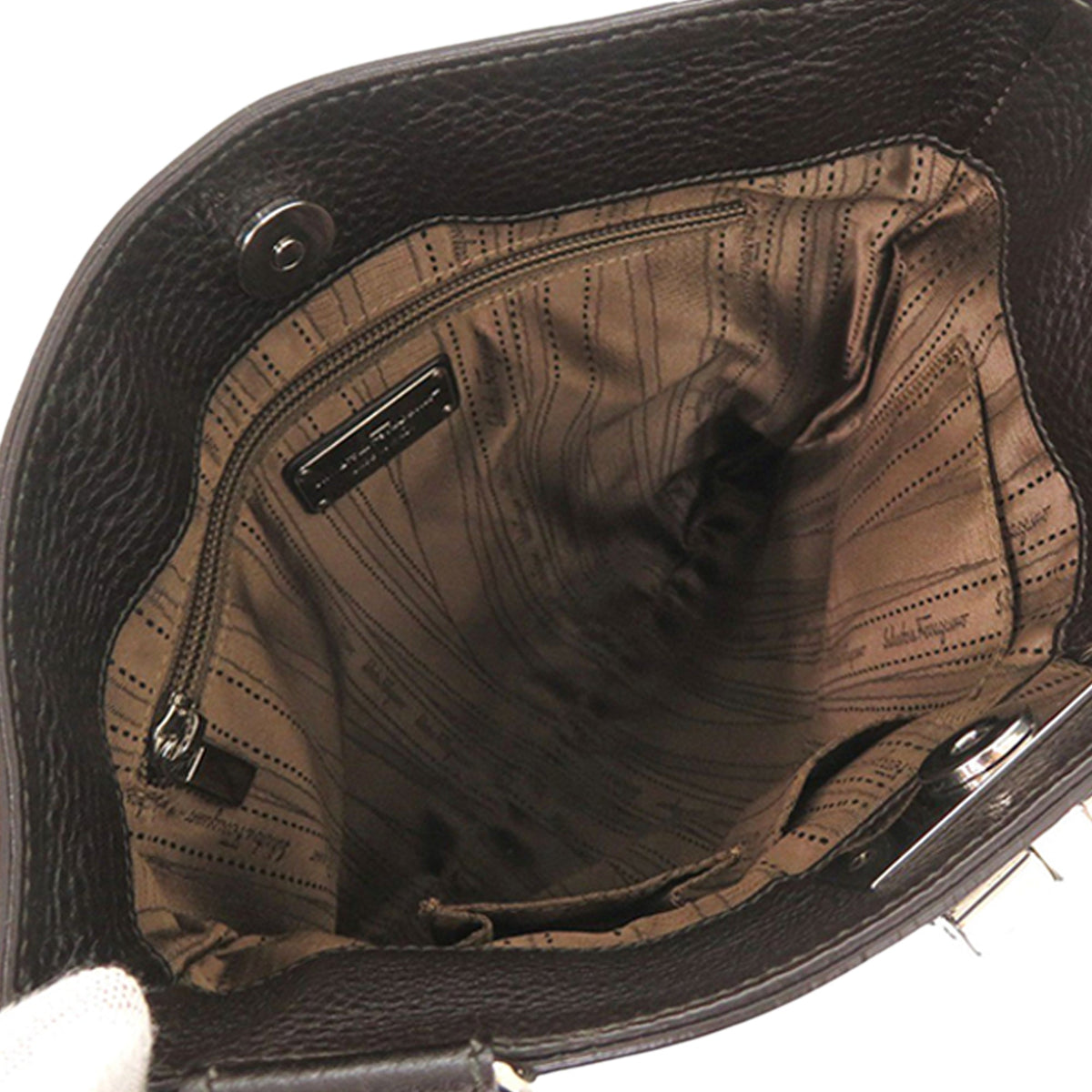 Ferragamo Leather Gancini Crossbody