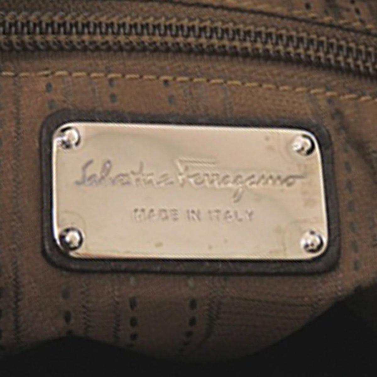Ferragamo Leather Gancini Crossbody