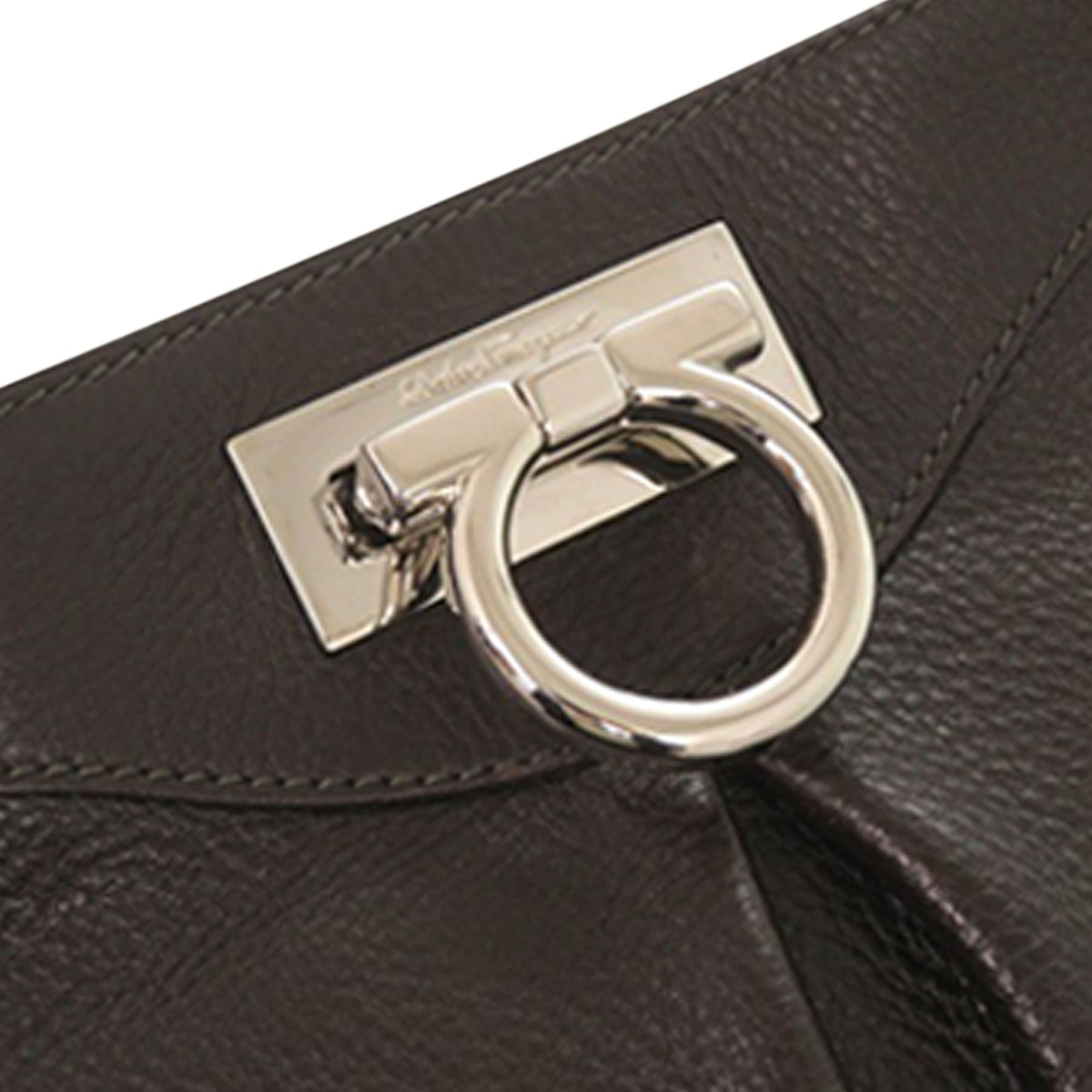 Ferragamo Leather Gancini Crossbody