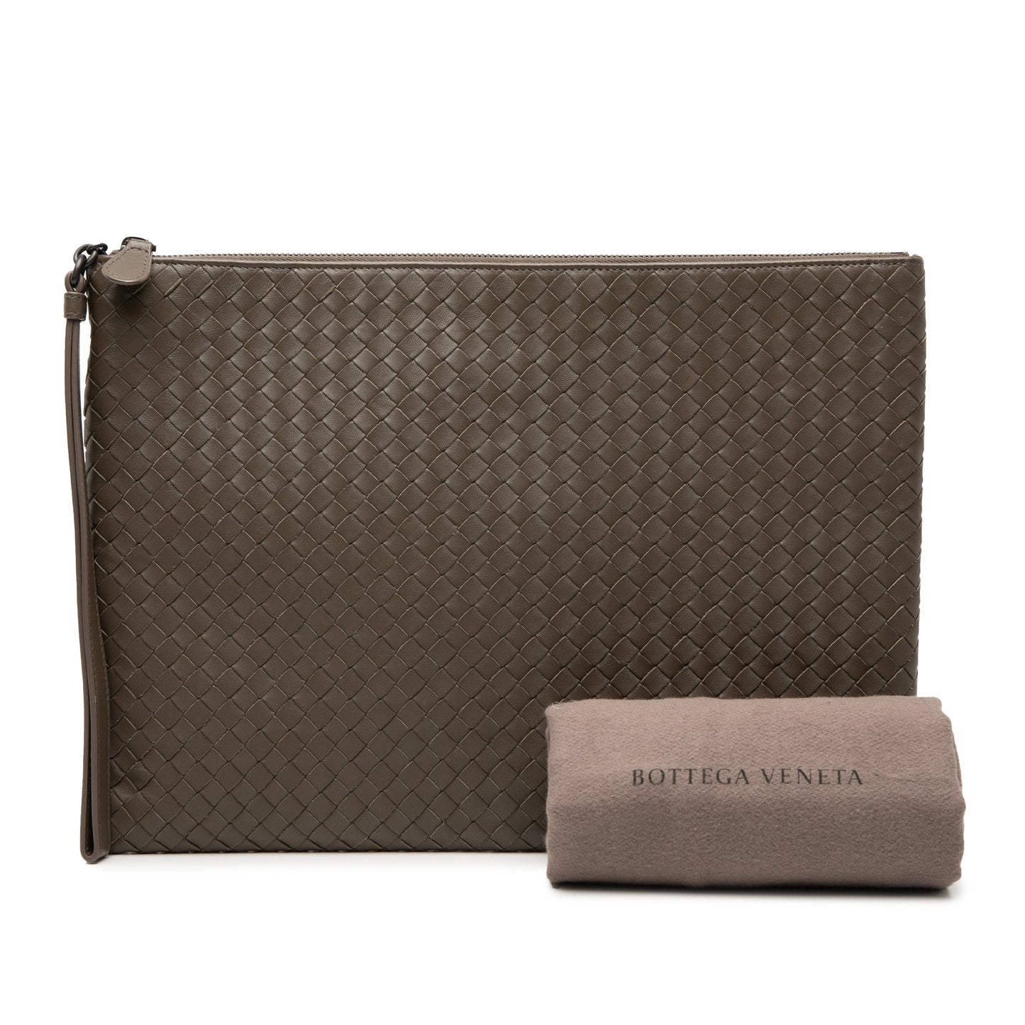 Bottega Veneta Nappa Intrecciato Wristlet Clutch
