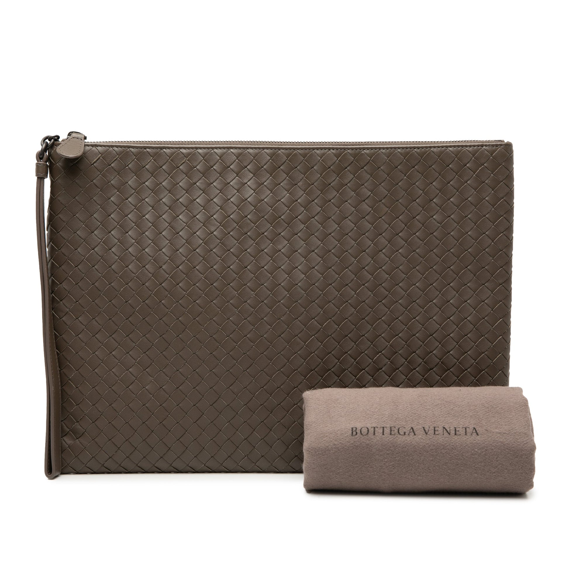 Bottega Veneta Nappa Intrecciato Wristlet Clutch