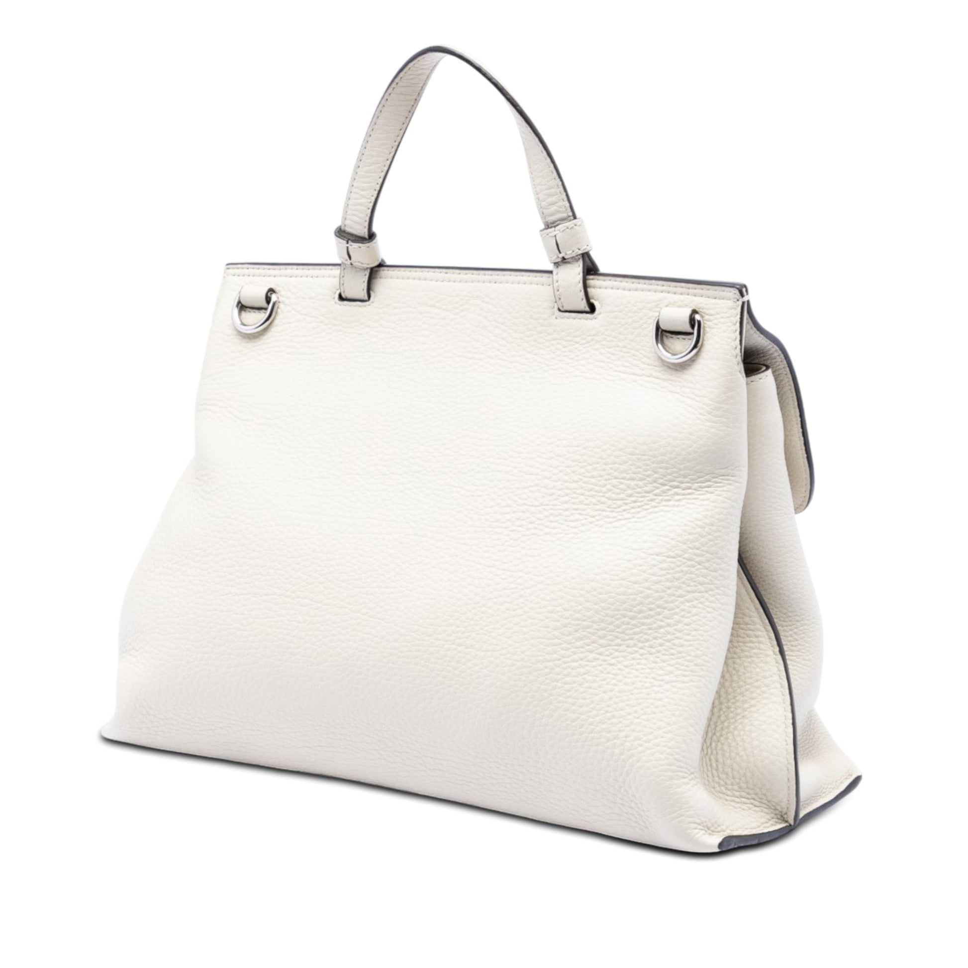 Gucci Medium Calfskin Bamboo Daily Satchel