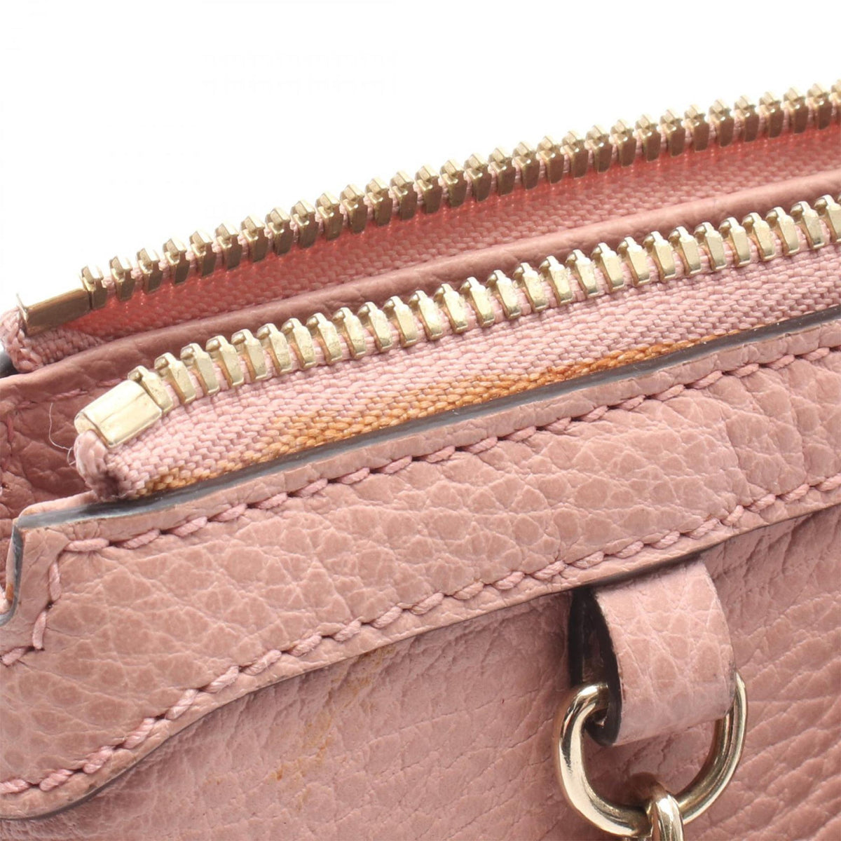 Gucci Grained Leather Interlocking G Satchel