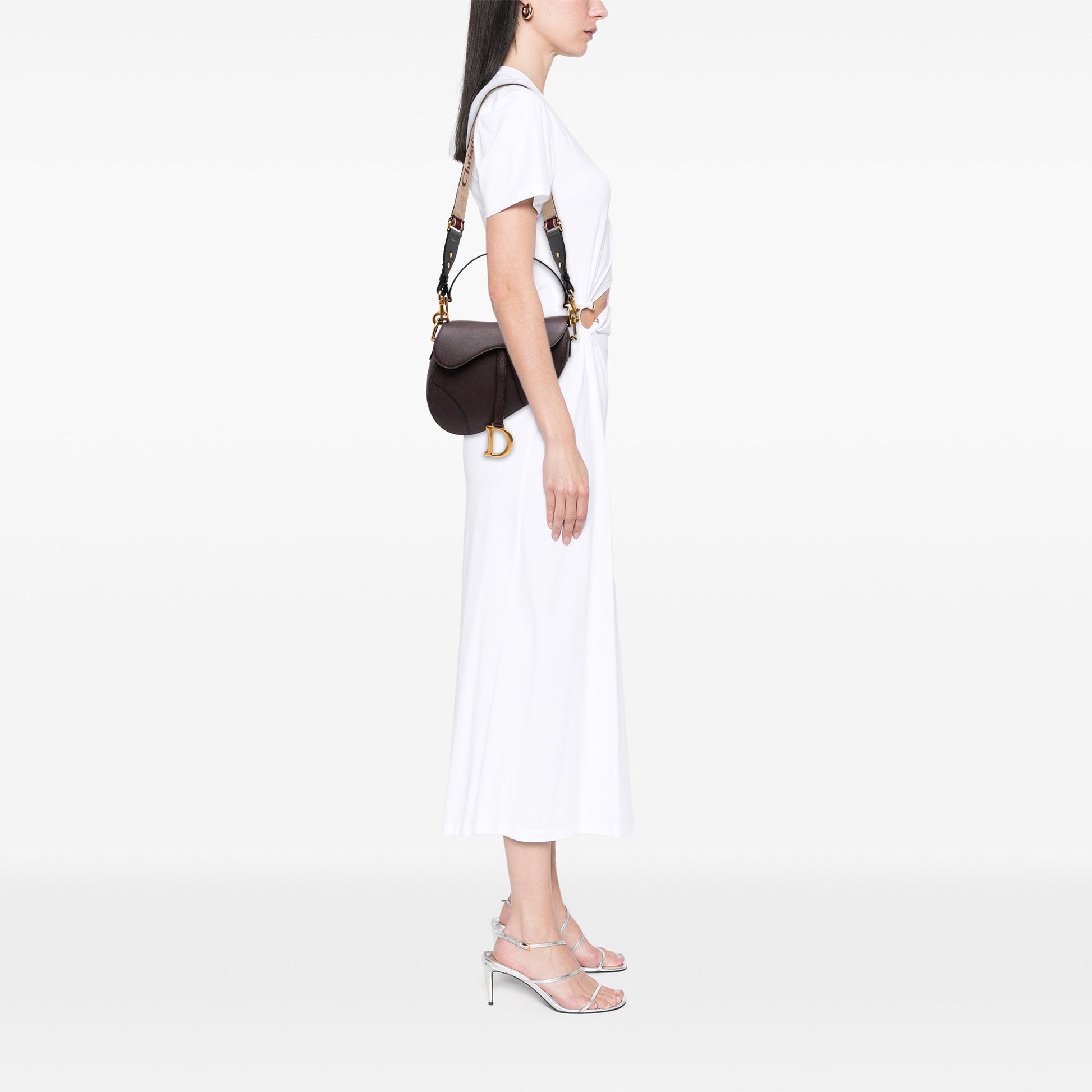 Dior Mini Grained Calfskin Saddle Bag