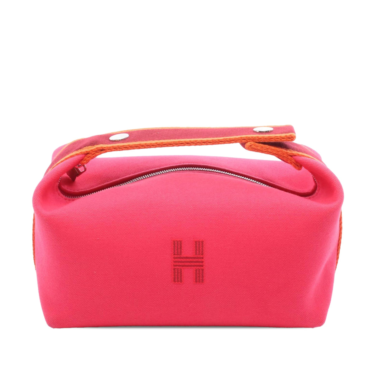 Hermès Small Toile Bride A Brac Case — Pink