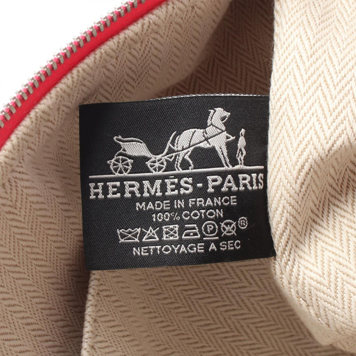Hermès Small Toile Bride A Brac Case — Pink