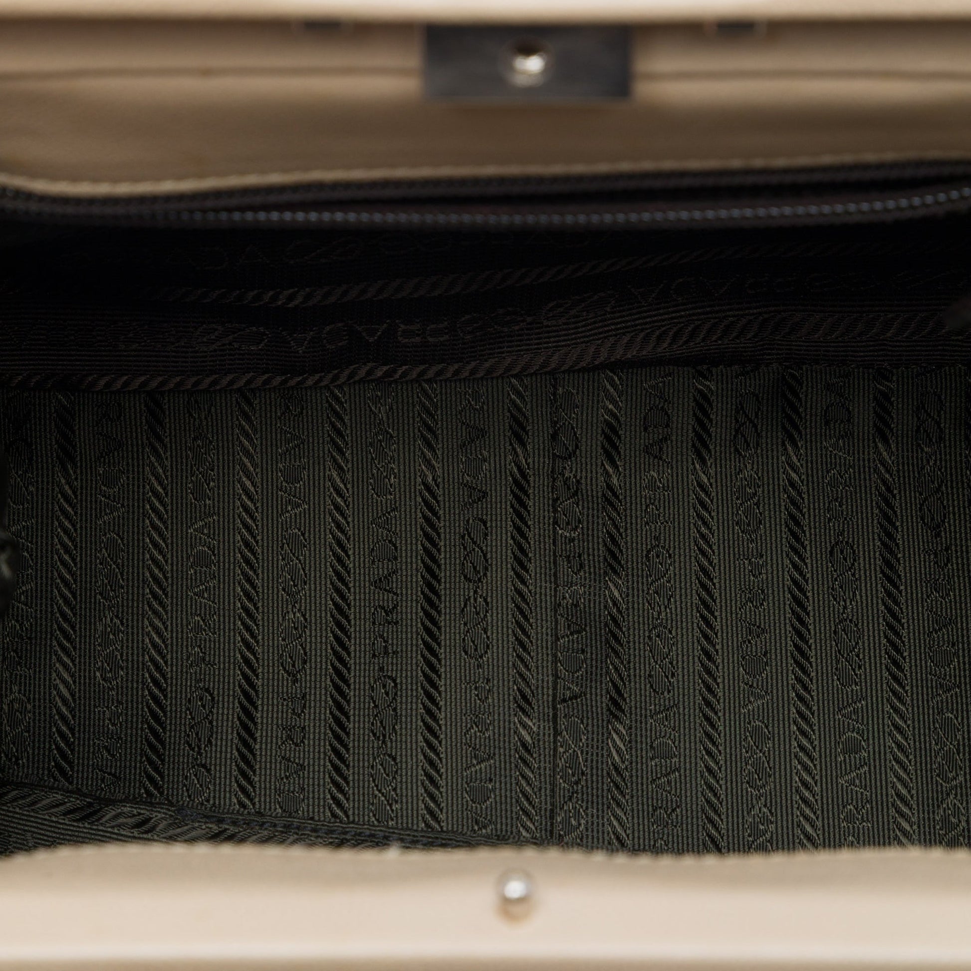 Prada Goatskin Madras Cerniera Frame Handbag