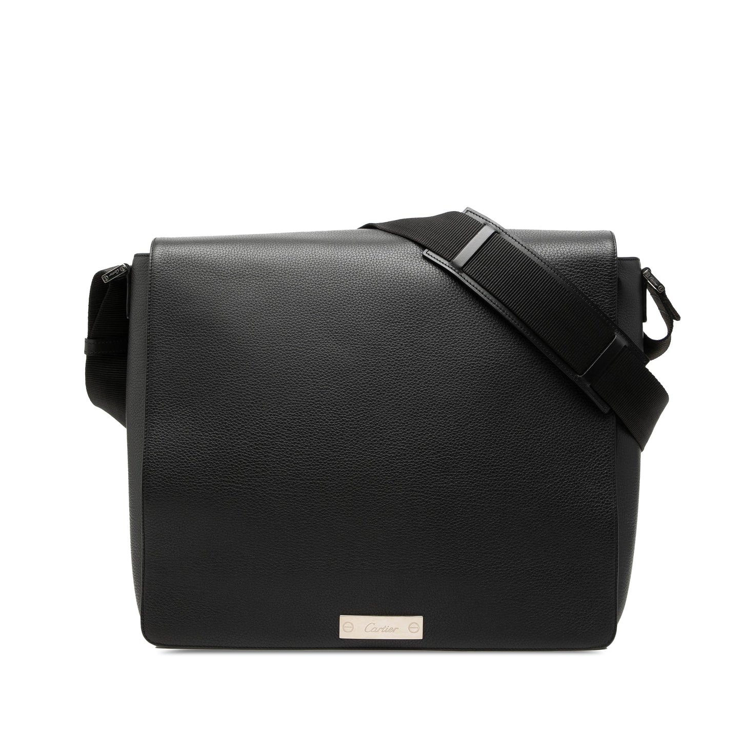 Cartier Grained Leather Pasha De Cartier Messenger Bag