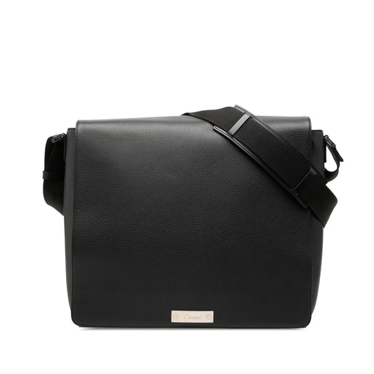 Cartier Grained Leather Pasha De Cartier Messenger Bag