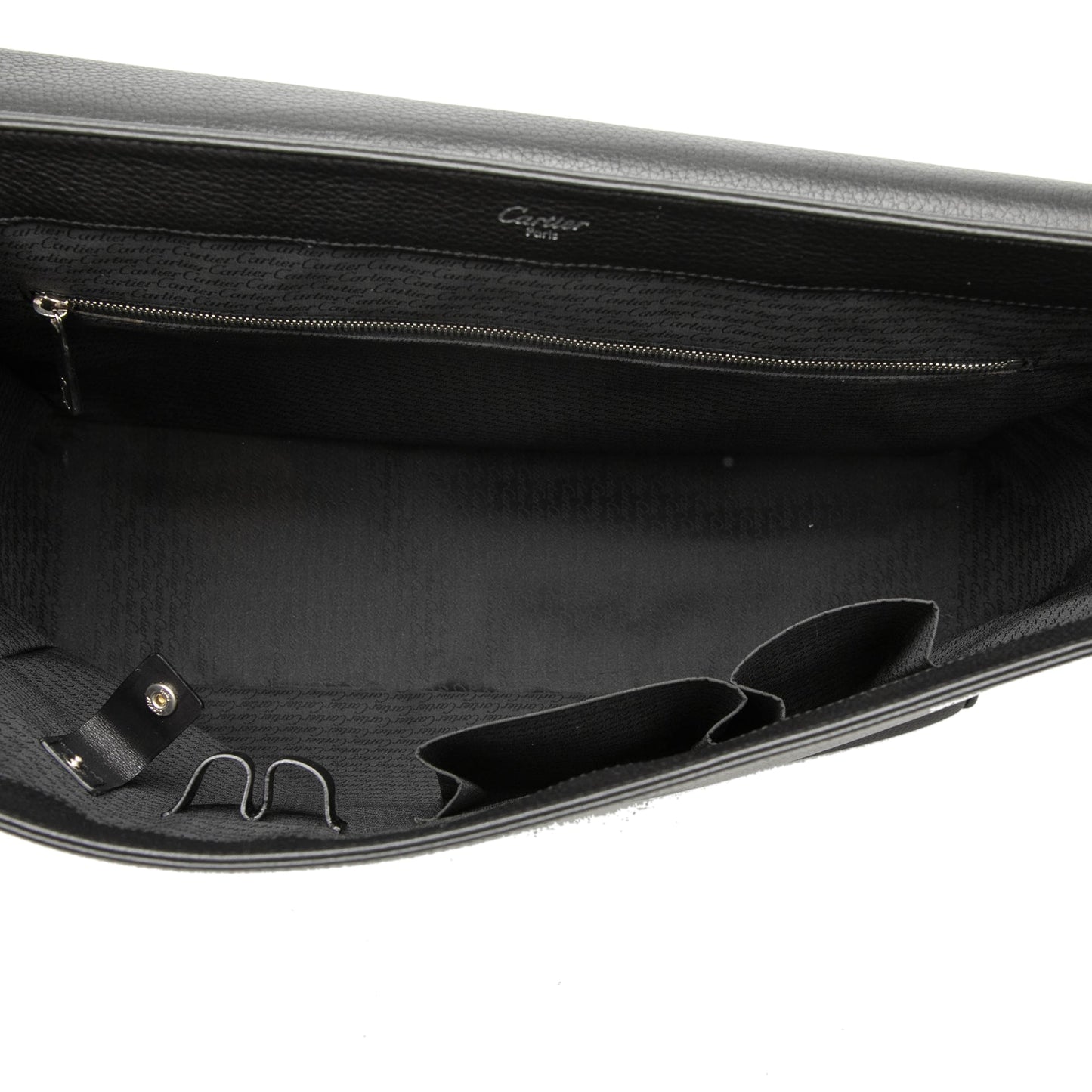 Cartier Grained Leather Pasha De Cartier Messenger Bag