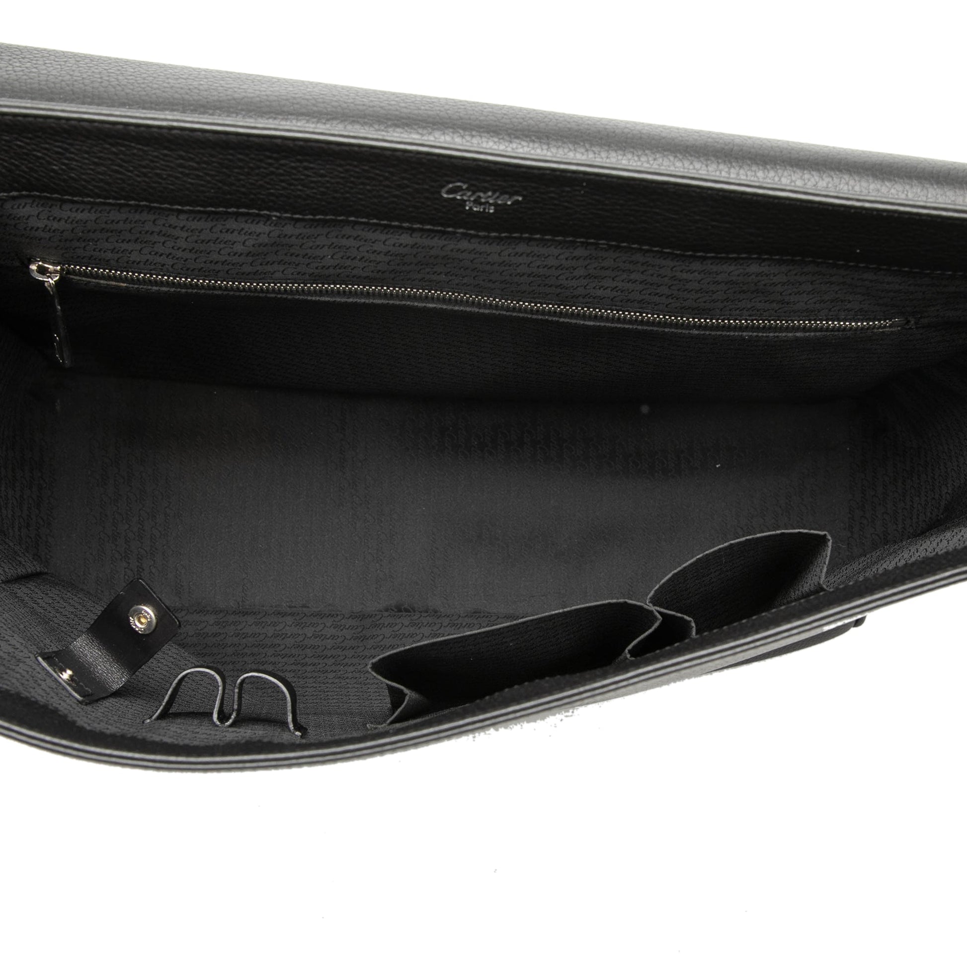 Cartier Grained Leather Pasha De Cartier Messenger Bag