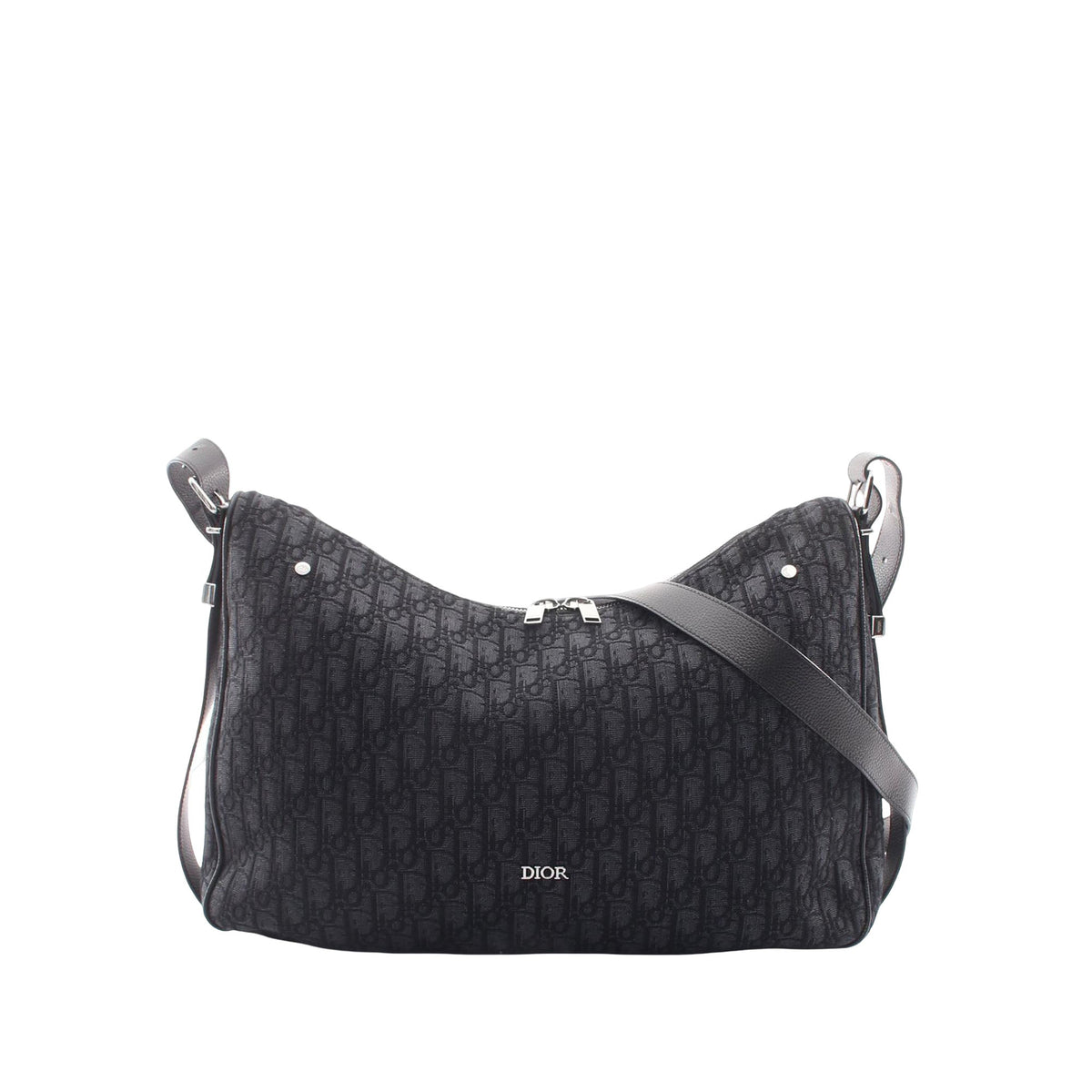 Dior Large Oblique Canvas Slider Zipped Hobo