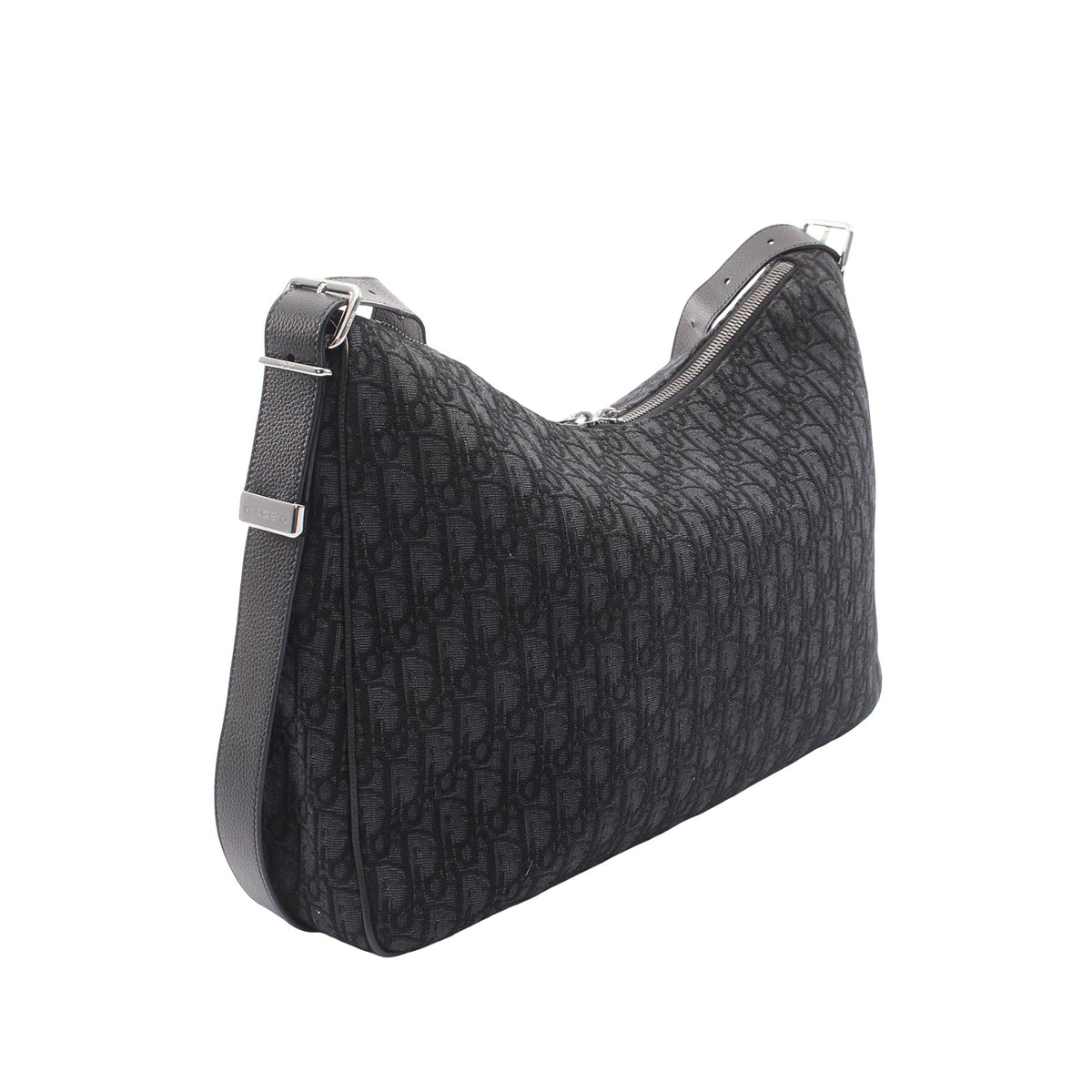 Dior Large Oblique Canvas Slider Zipped Hobo