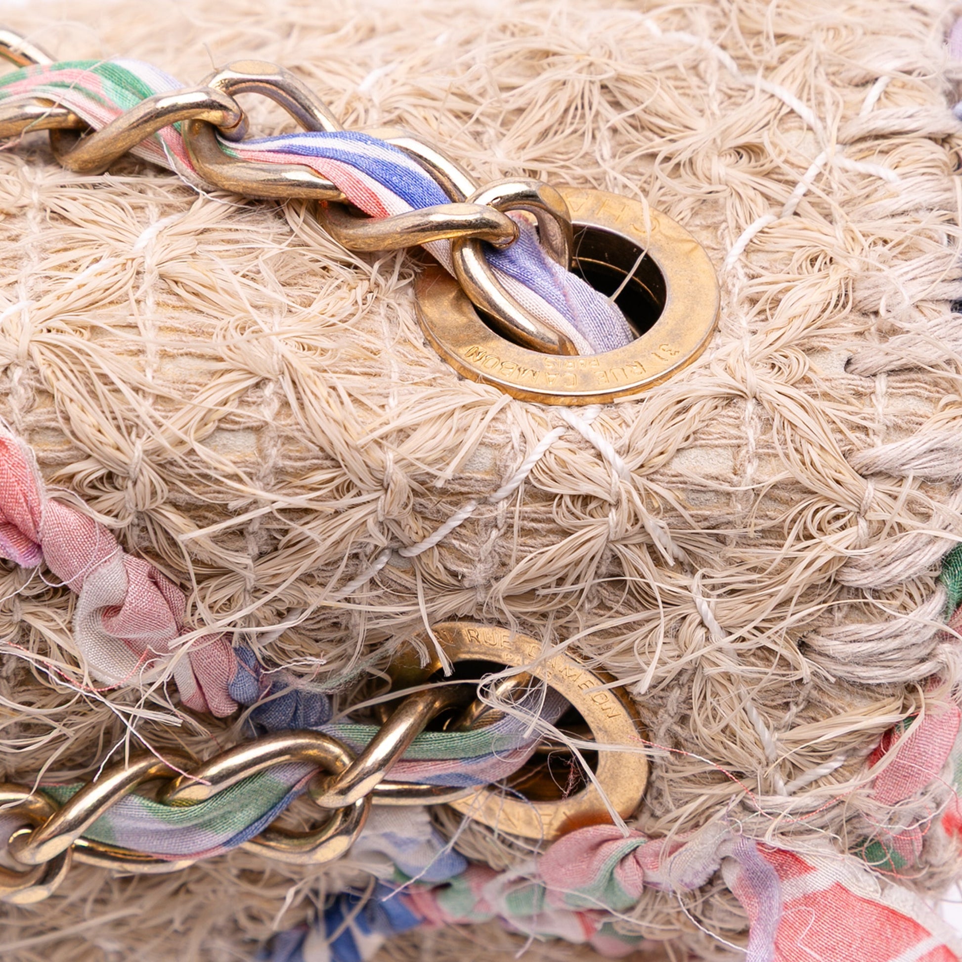 Chanel CC Straw Country Flap