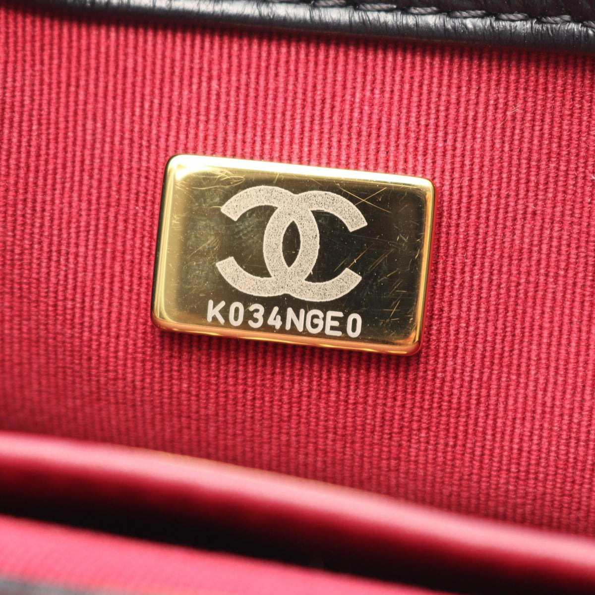 Chanel Small Quilted Lambskin Metal Edge CC Flap
