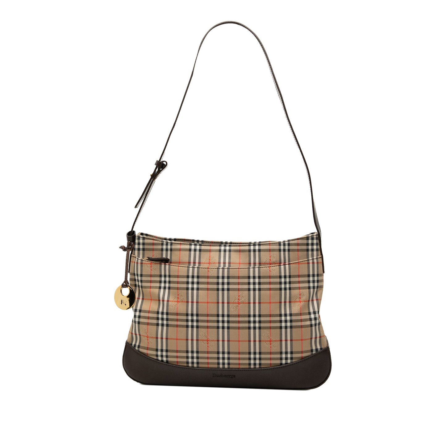 Burberry Haymarket Check Canvas Shoulder Bag