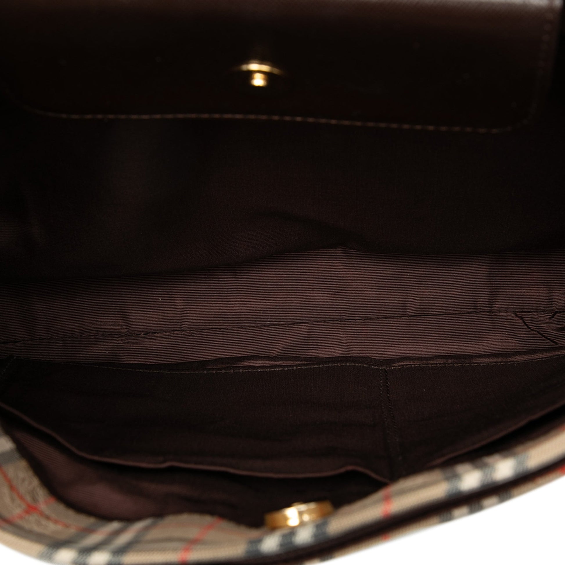 Burberry Haymarket Check Canvas Shoulder Bag