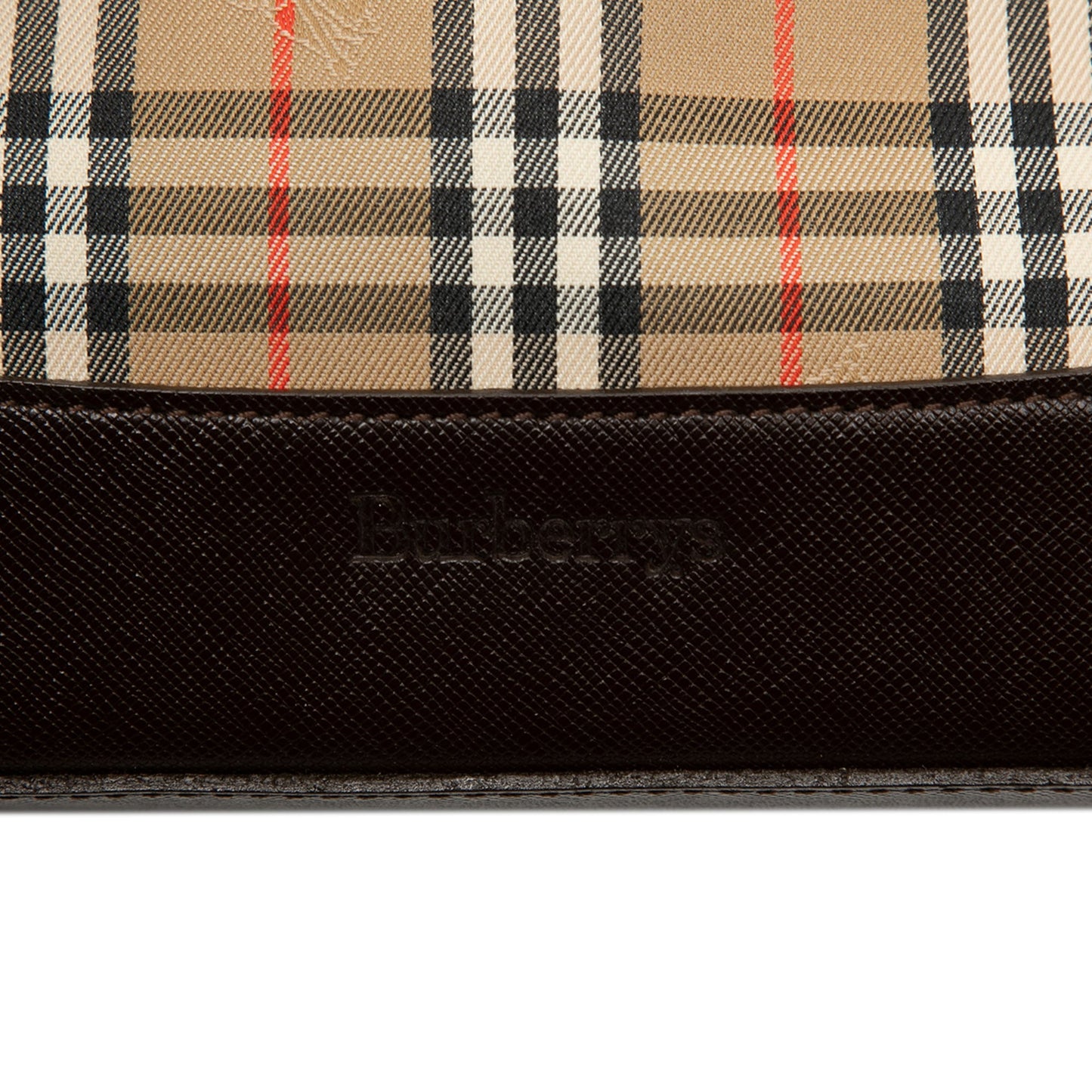 Burberry Haymarket Check Canvas Shoulder Bag