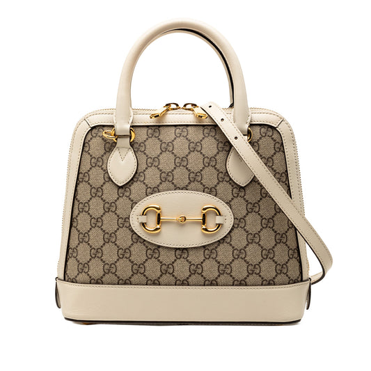 Gucci Small GG Supreme Horsebit 1955 Satchel