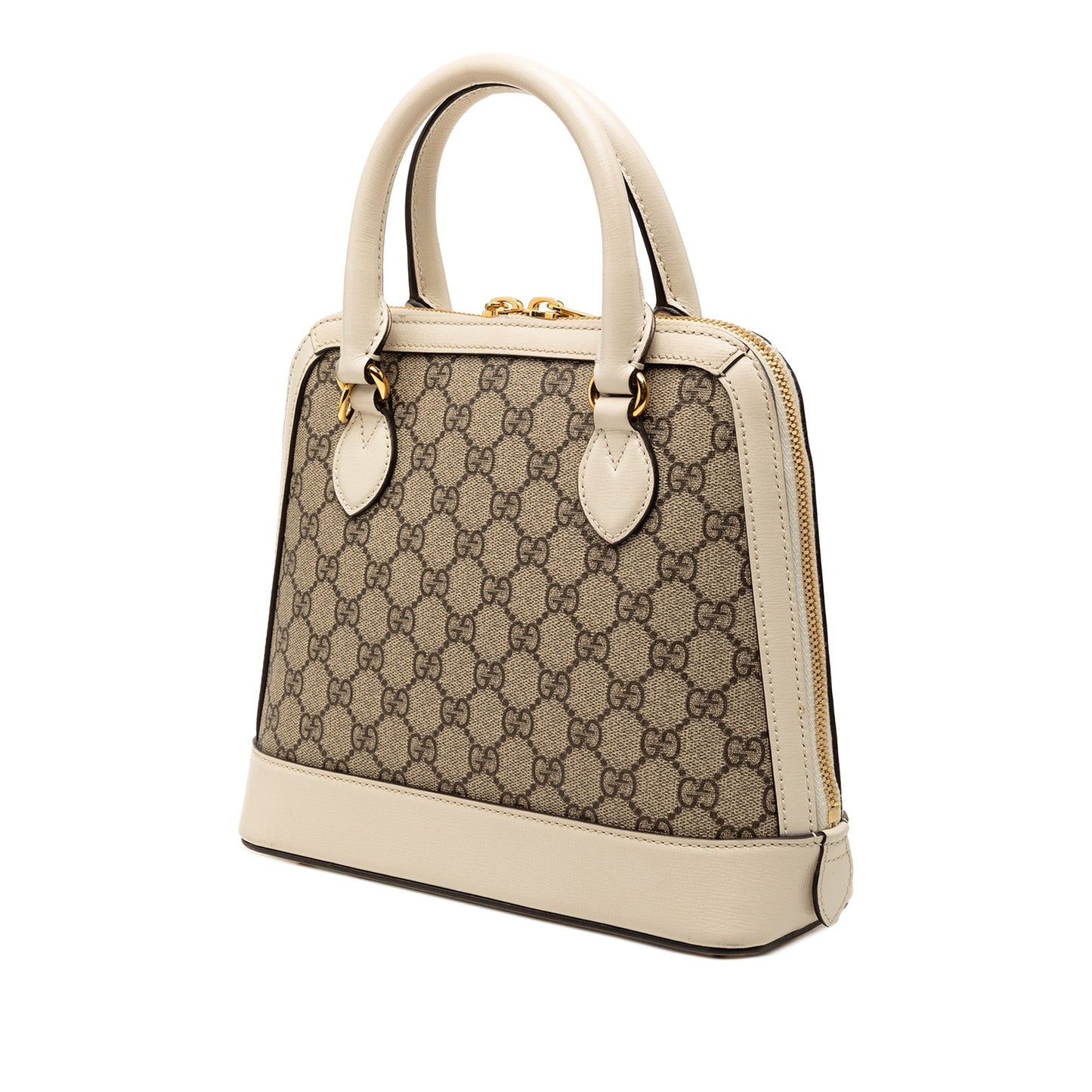 Gucci Small GG Supreme Horsebit 1955 Satchel