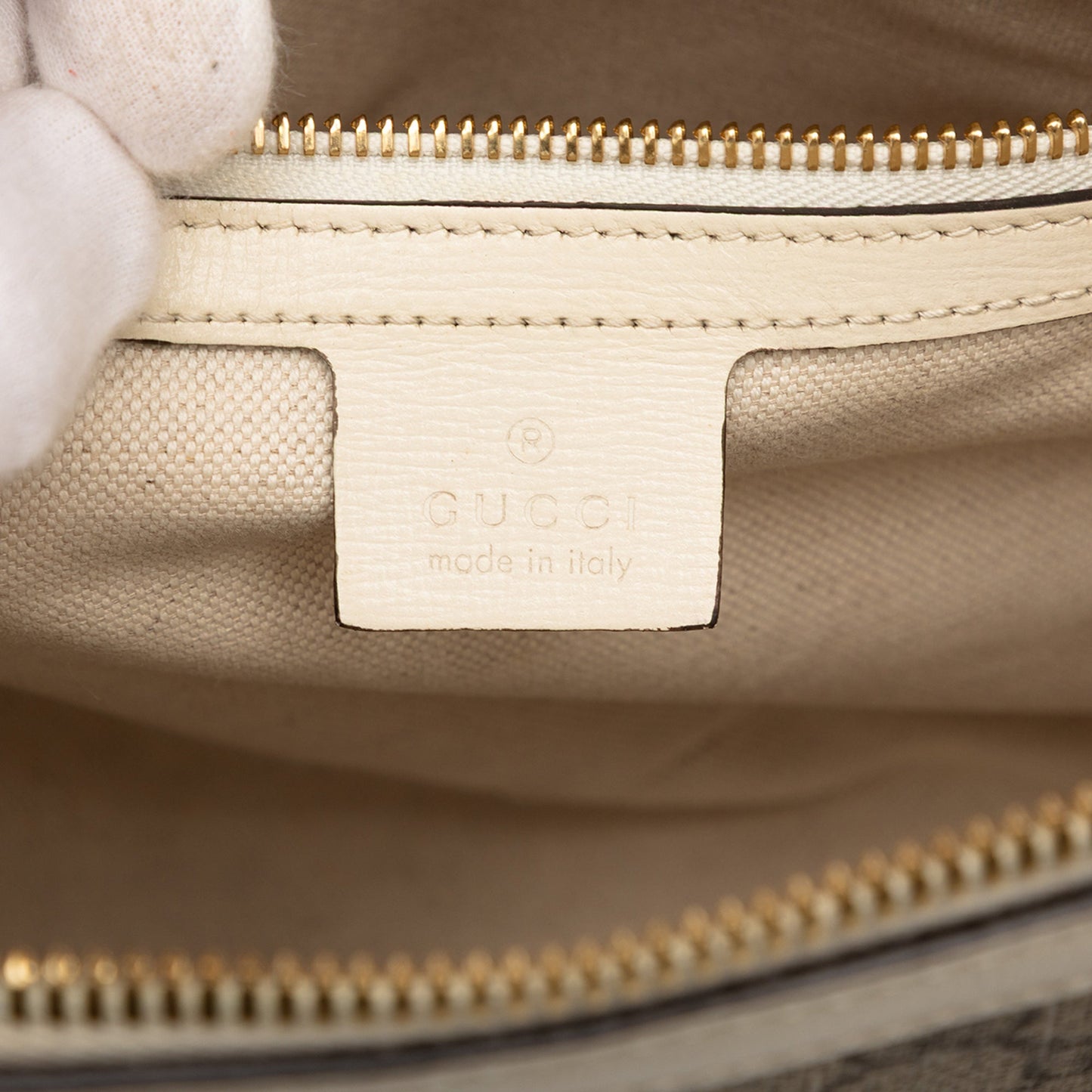 Gucci Small GG Supreme Horsebit 1955 Satchel