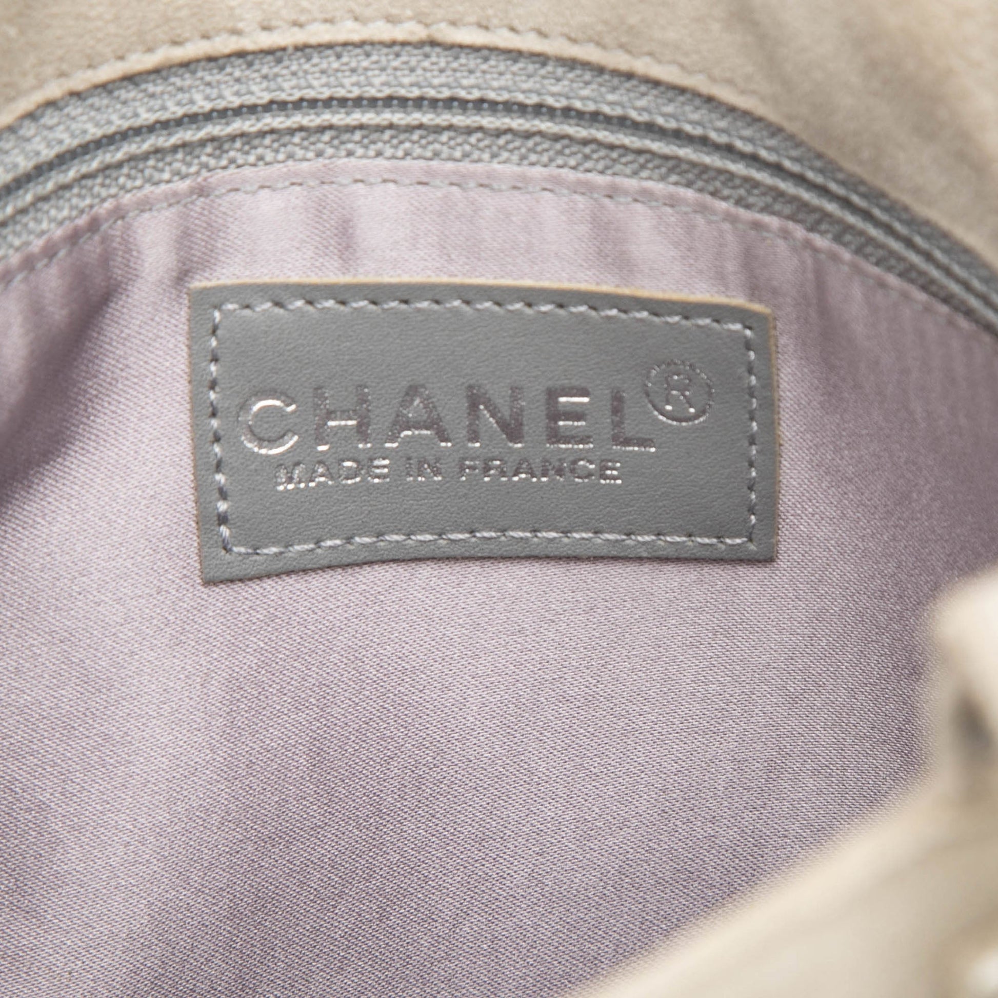 Chanel Mini Suede Studded Fringe Tote