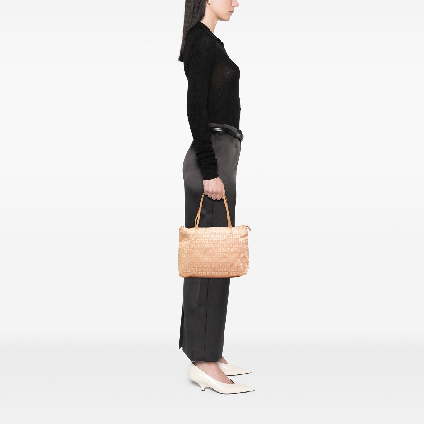 Fendi Small Zucchino Canvas Tote
