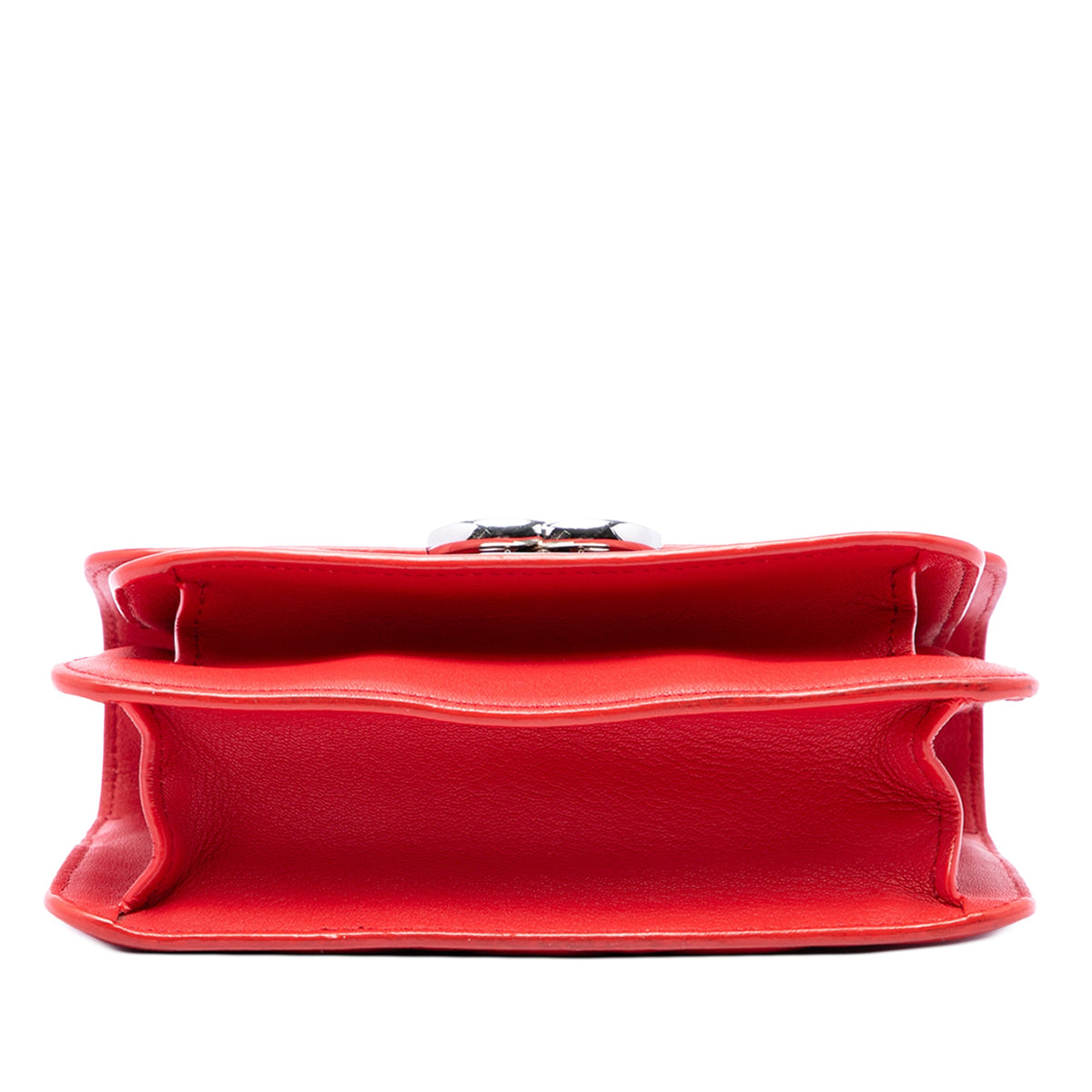 Chanel Mini Quilted Calfskin CC Box Flap — Red