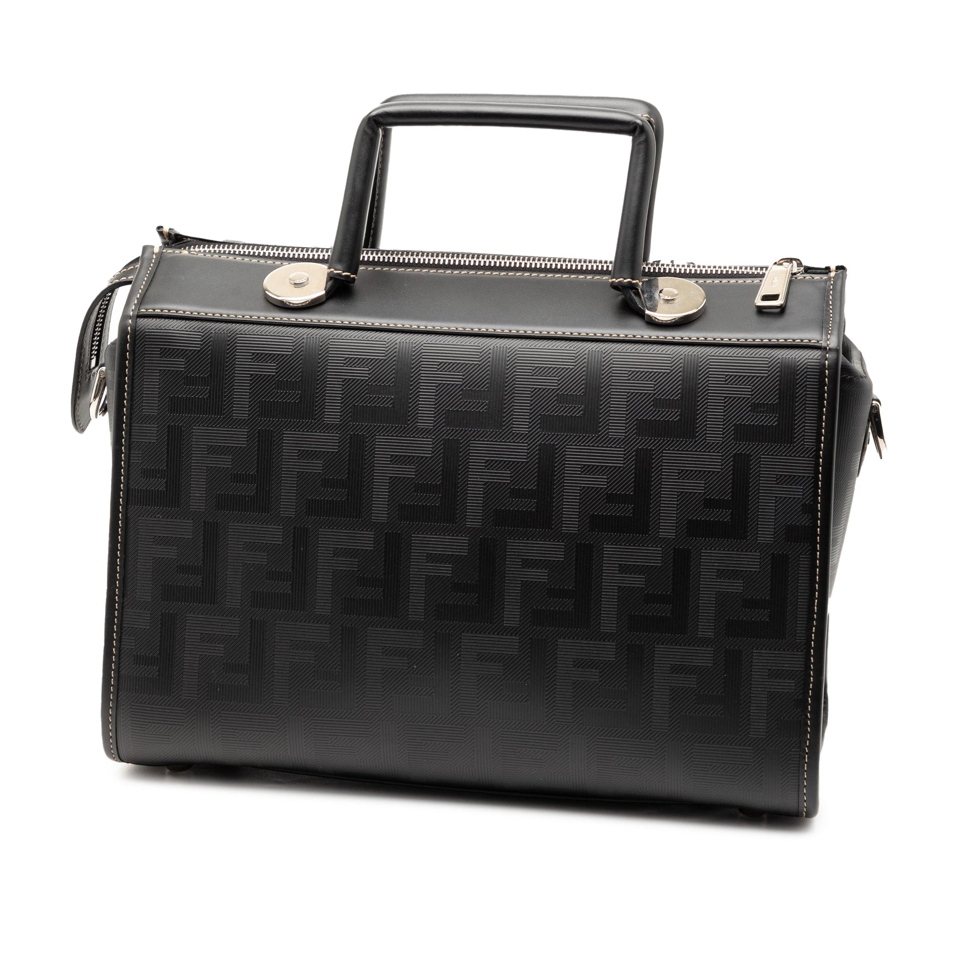 Fendi Zucca Coated Canvas Soft Trunk Satchel