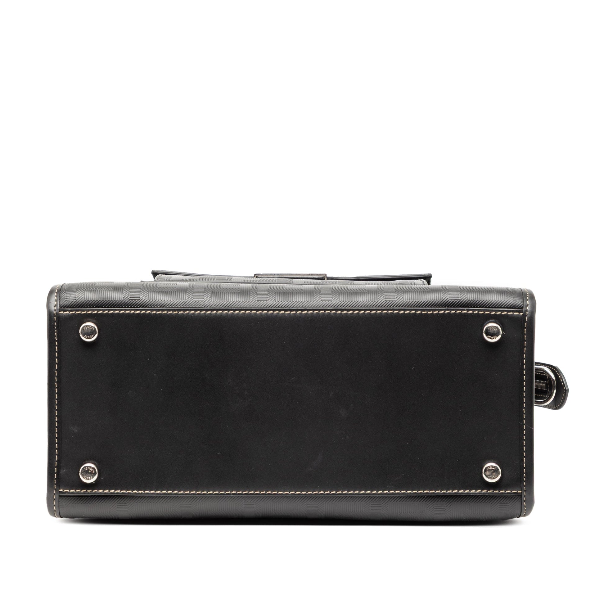 Fendi Zucca Coated Canvas Soft Trunk Satchel