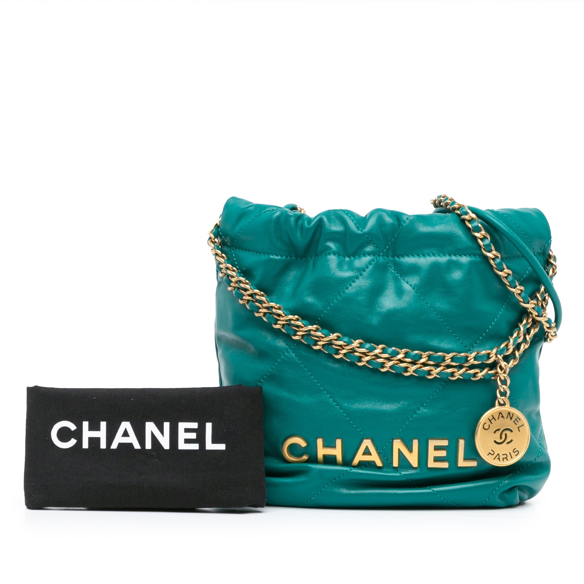 Chanel Mini Shiny Calfskin 22 Handbag