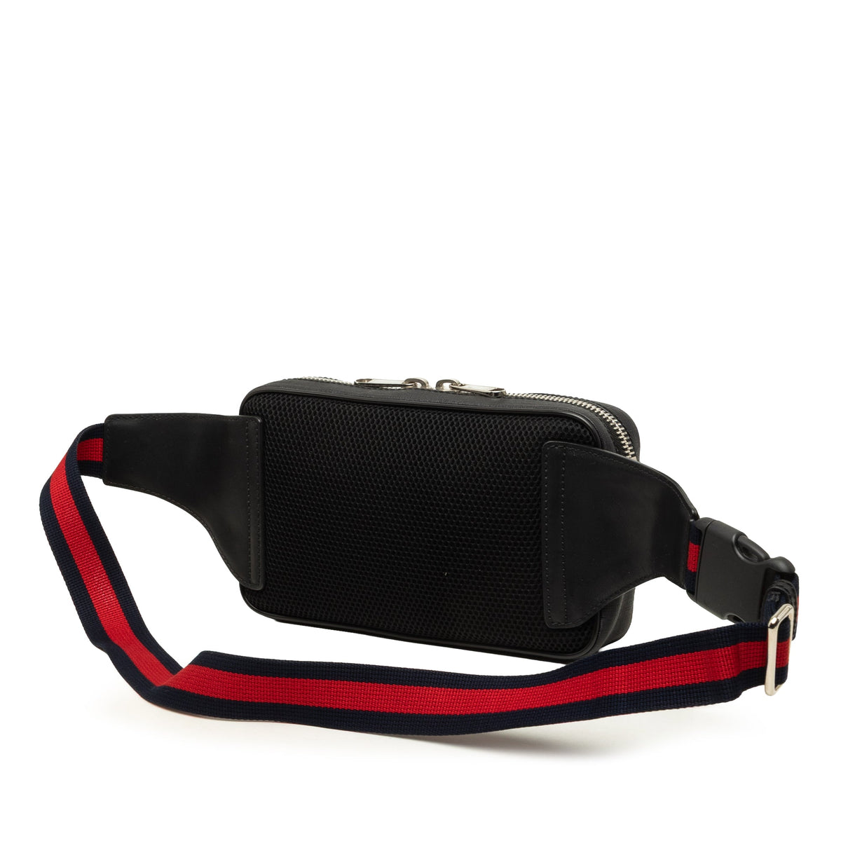 Gucci GG Supreme Web Belt Bag — Black