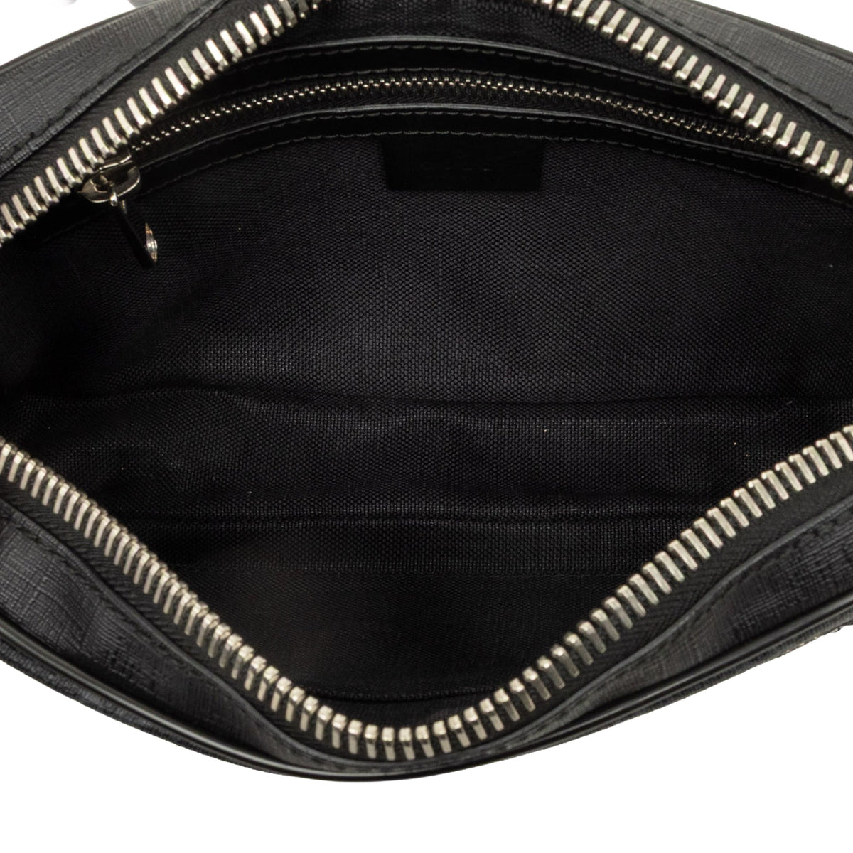 Gucci GG Supreme Web Belt Bag — Black