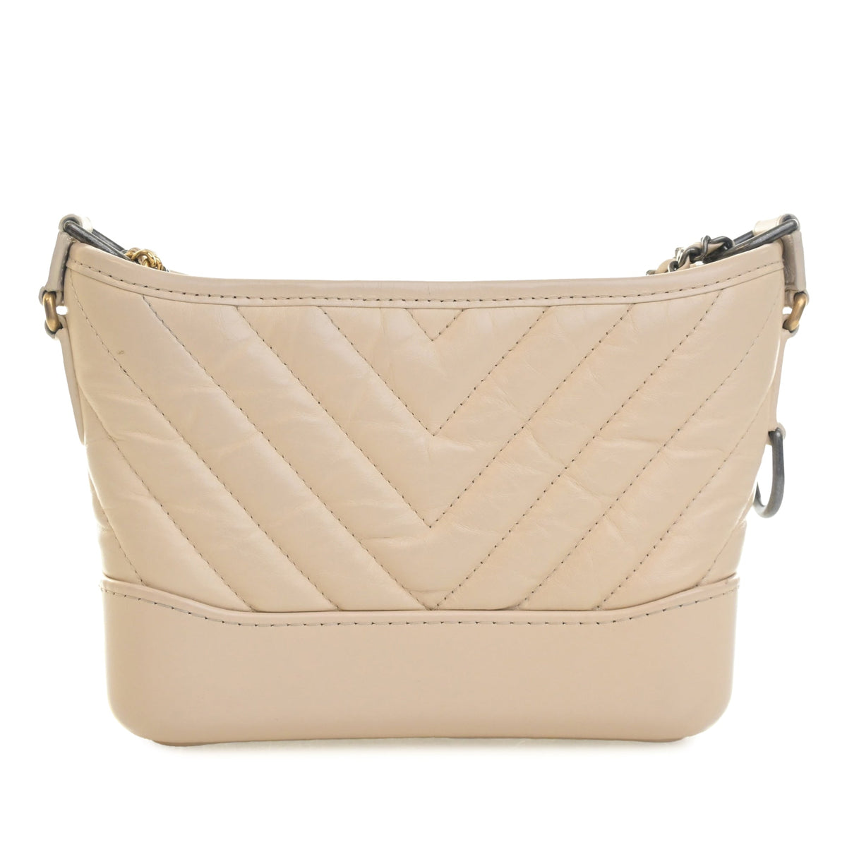 Chanel Small Chevron Aged Calfskin Gabrielle Hobo