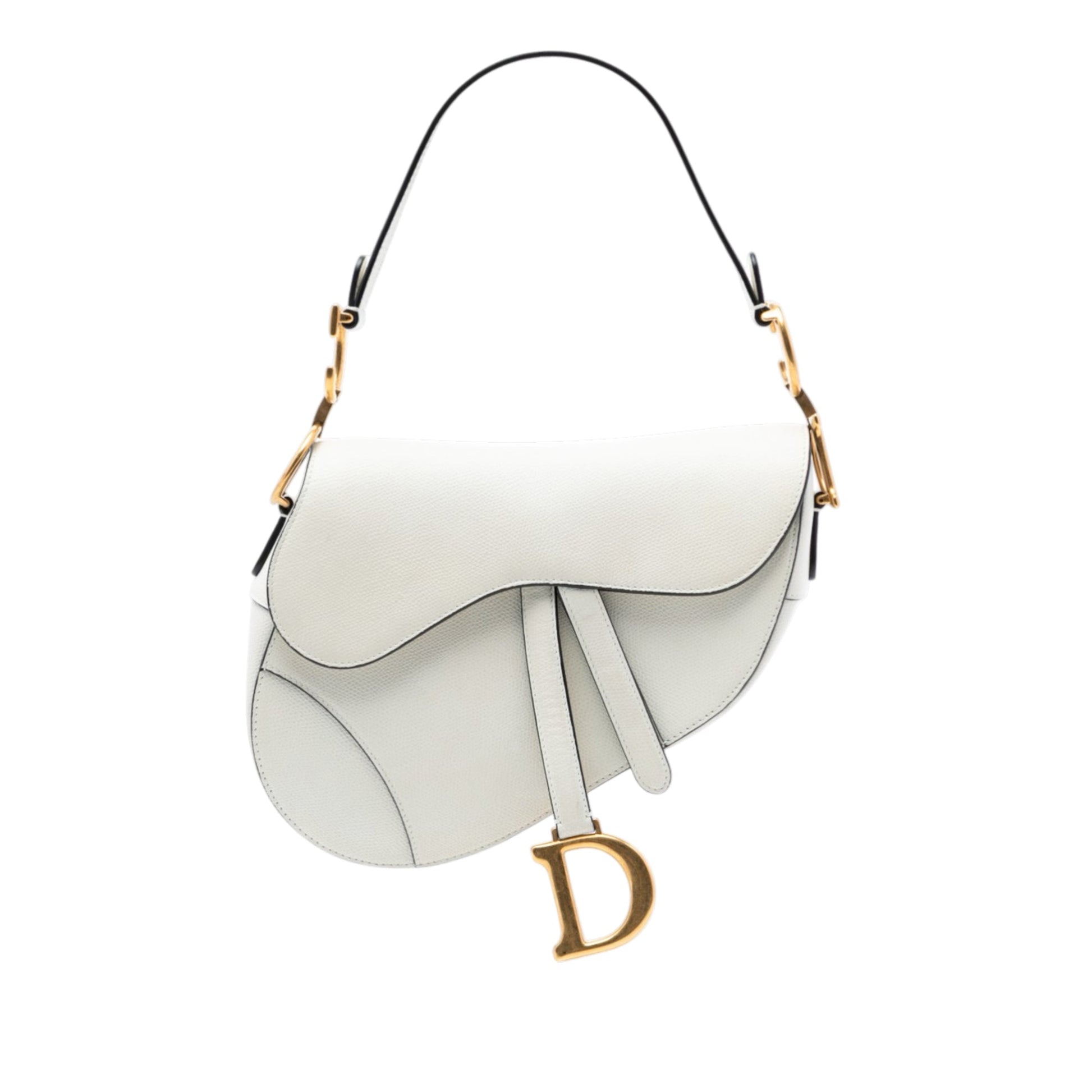 Grained Calfskin Saddle Bag