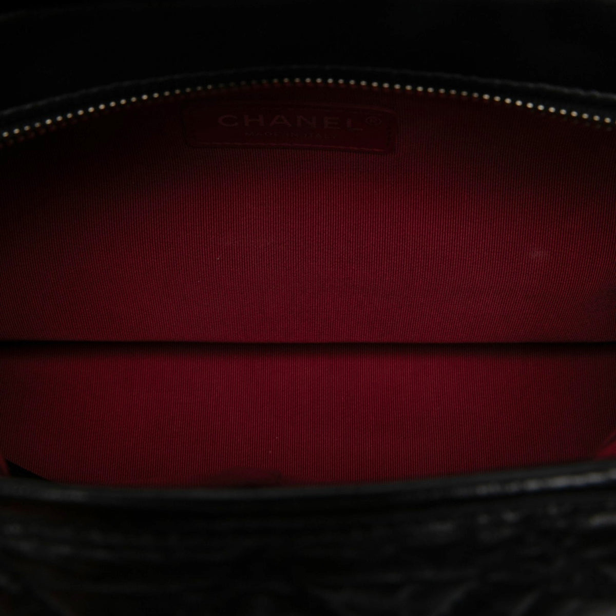 Chanel Medium Aged Calfskin Gabrielle Crossbody — Black
