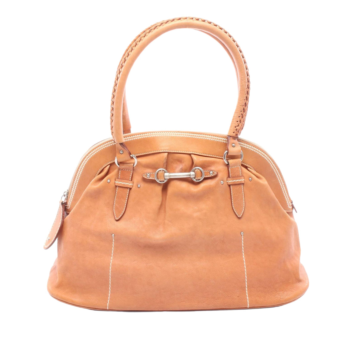 Dior Leather Handbag — Brown