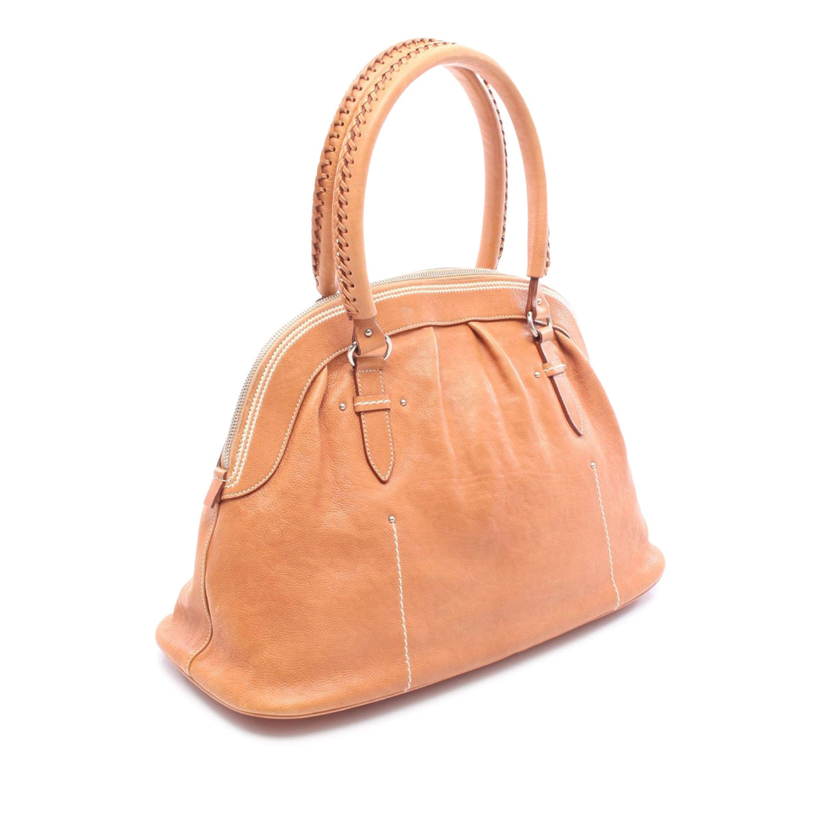 Dior Leather Handbag — Brown