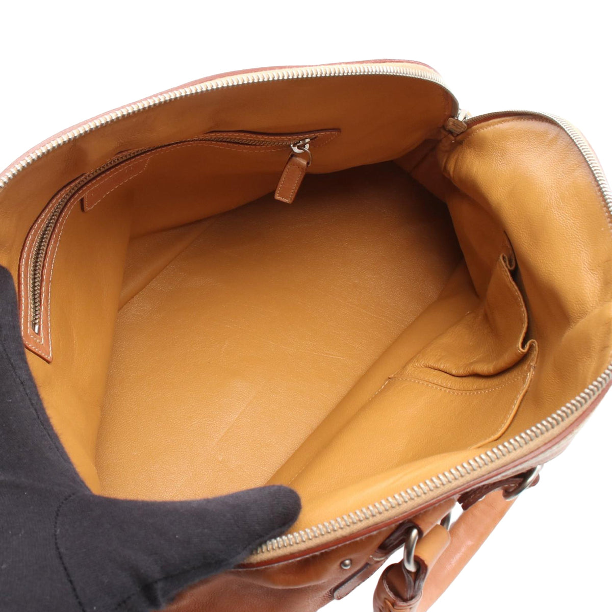 Dior Leather Handbag — Brown