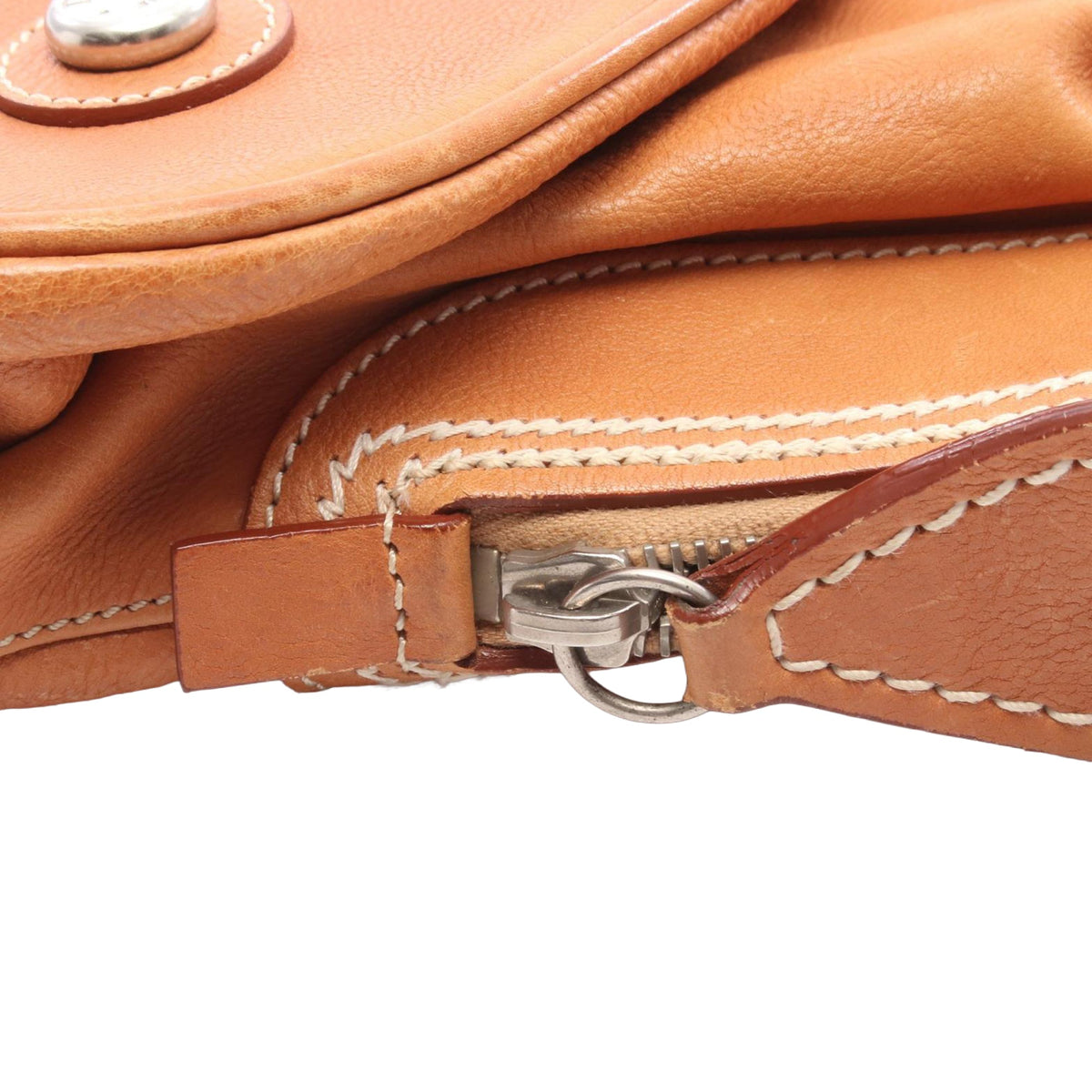 Dior Leather Handbag — Brown