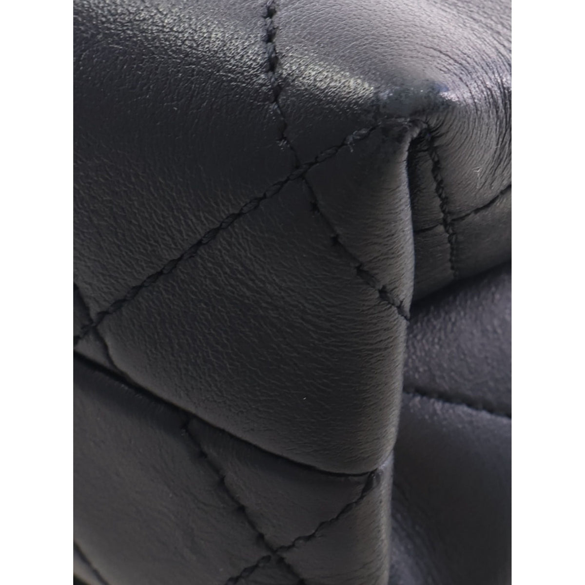 Chanel Small Quilted Calfskin Enchained Flap — Black