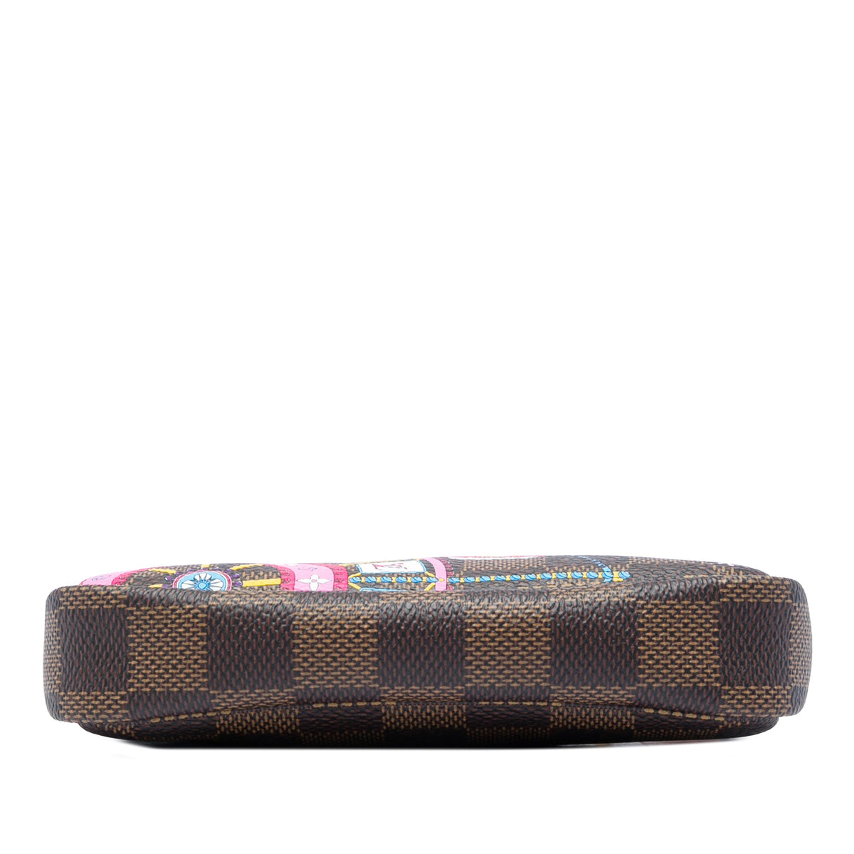 Louis Vuitton Damier Ebene Vivienne Holiday Mini Pochette Accessoires — Brown