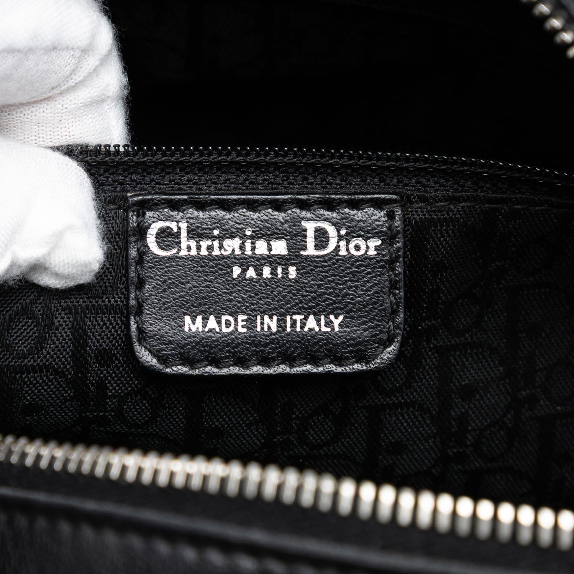 Dior Stitched Lambskin Cannage Handbag